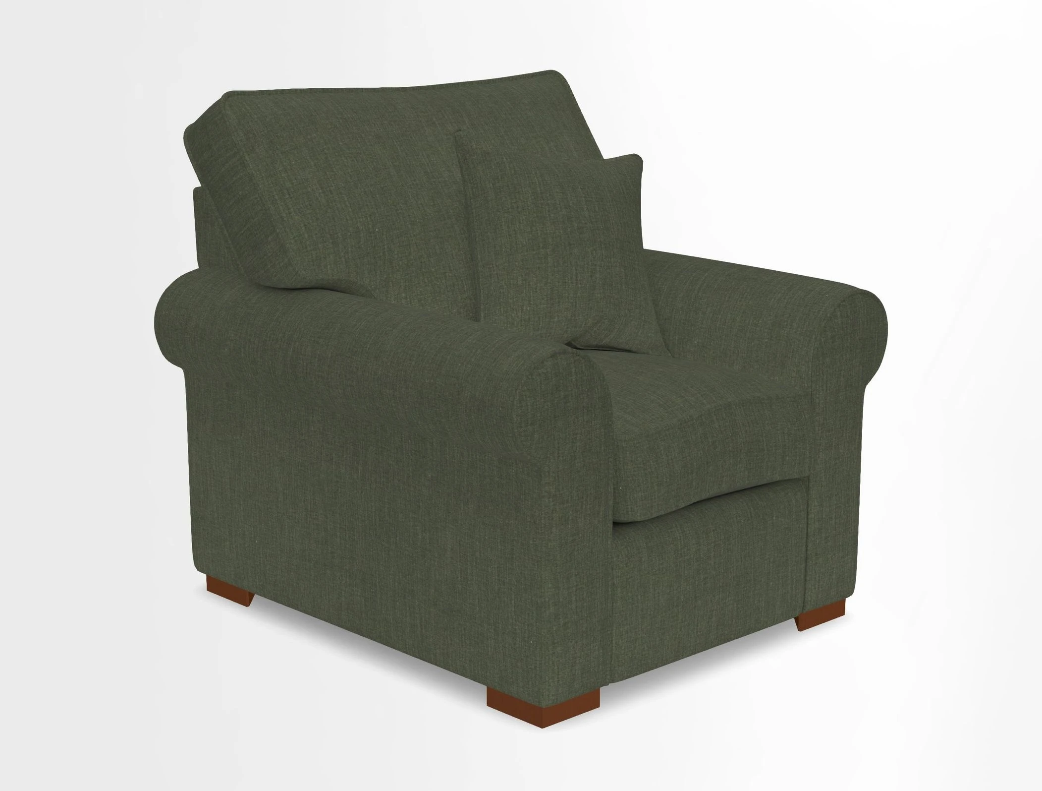 Upperton Chair in Two Tone Plain Biscuit - Loose cover option available