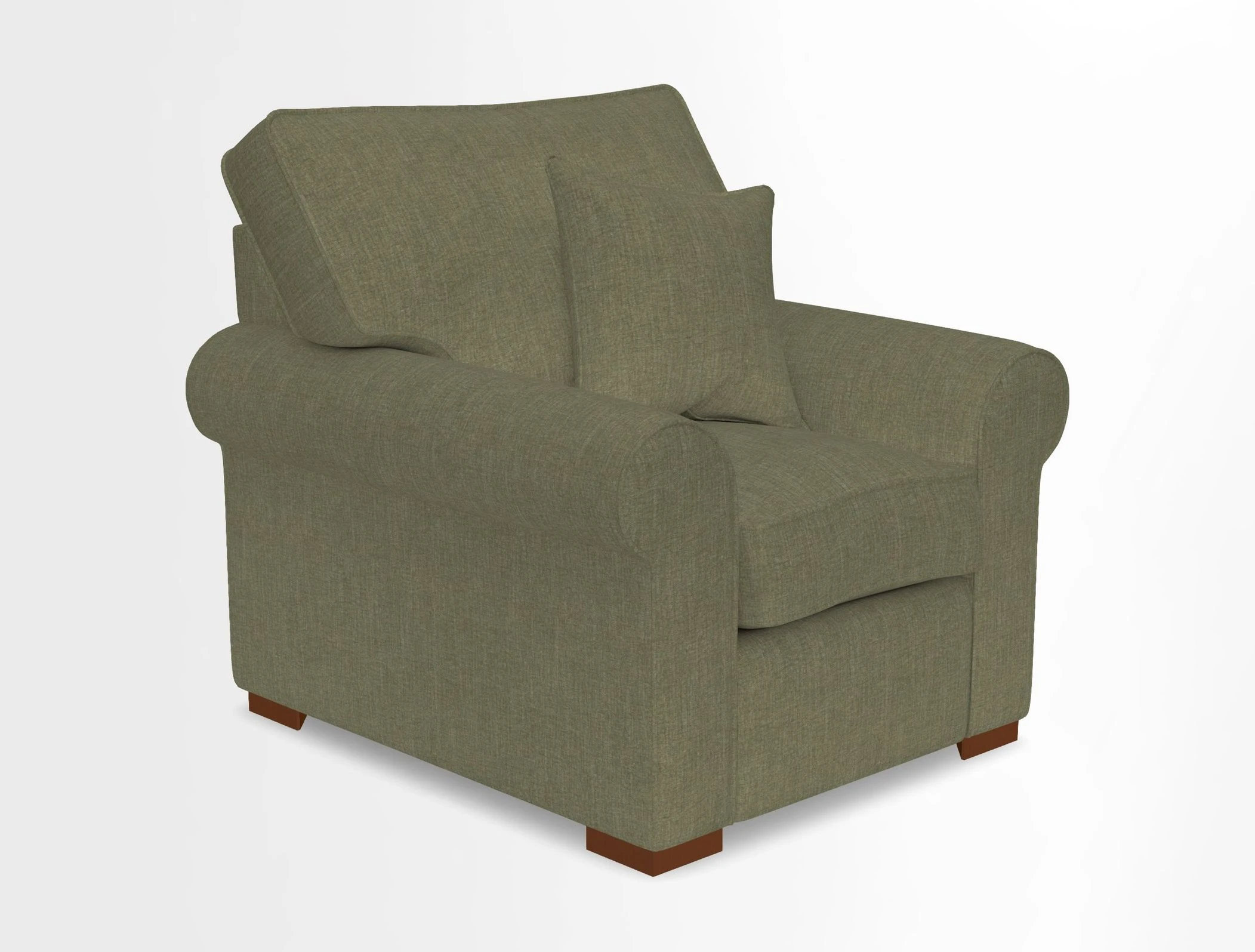 Upperton Chair in Two Tone Plain Biscuit - Loose cover option available