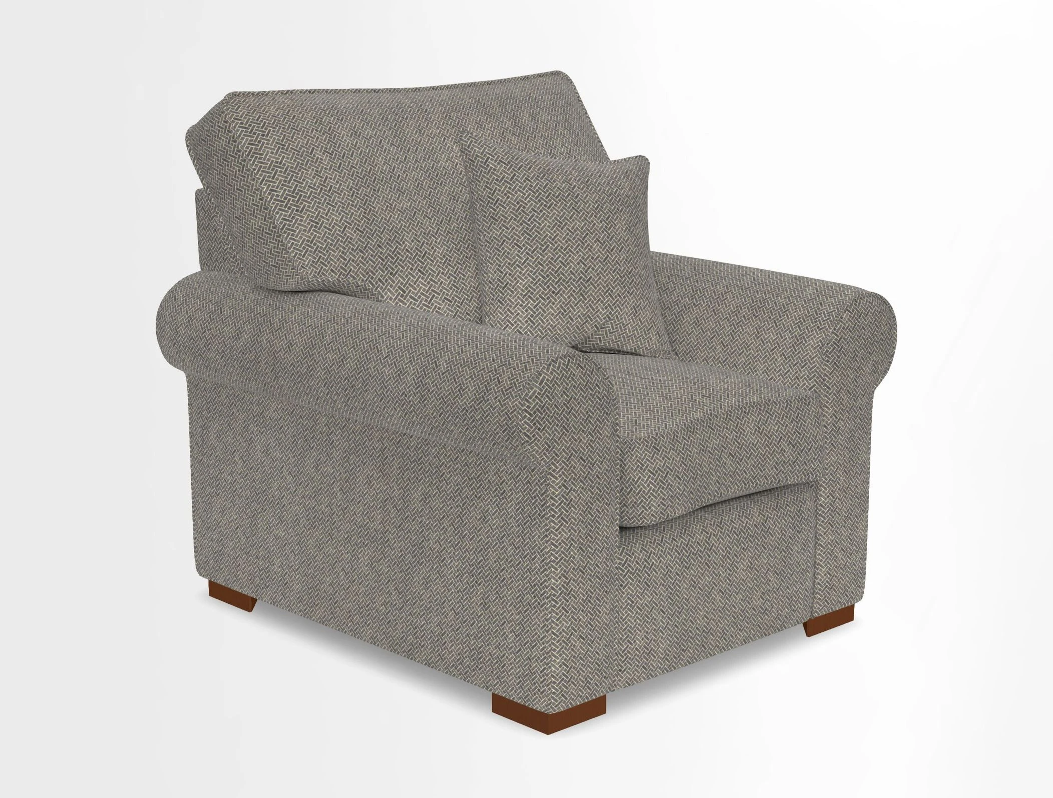 Upperton Chair in Two Tone Plain Biscuit - Loose cover option available