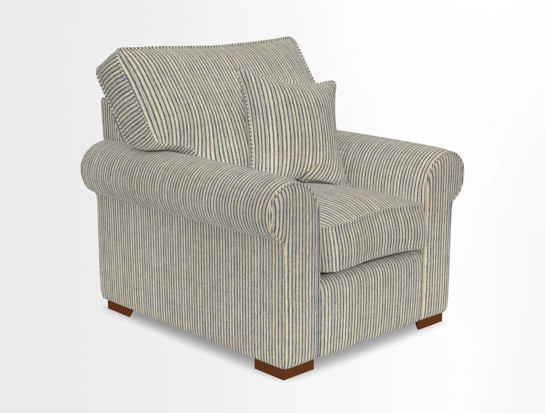 Upperton Chair in Two Tone Plain Biscuit - Loose cover option available