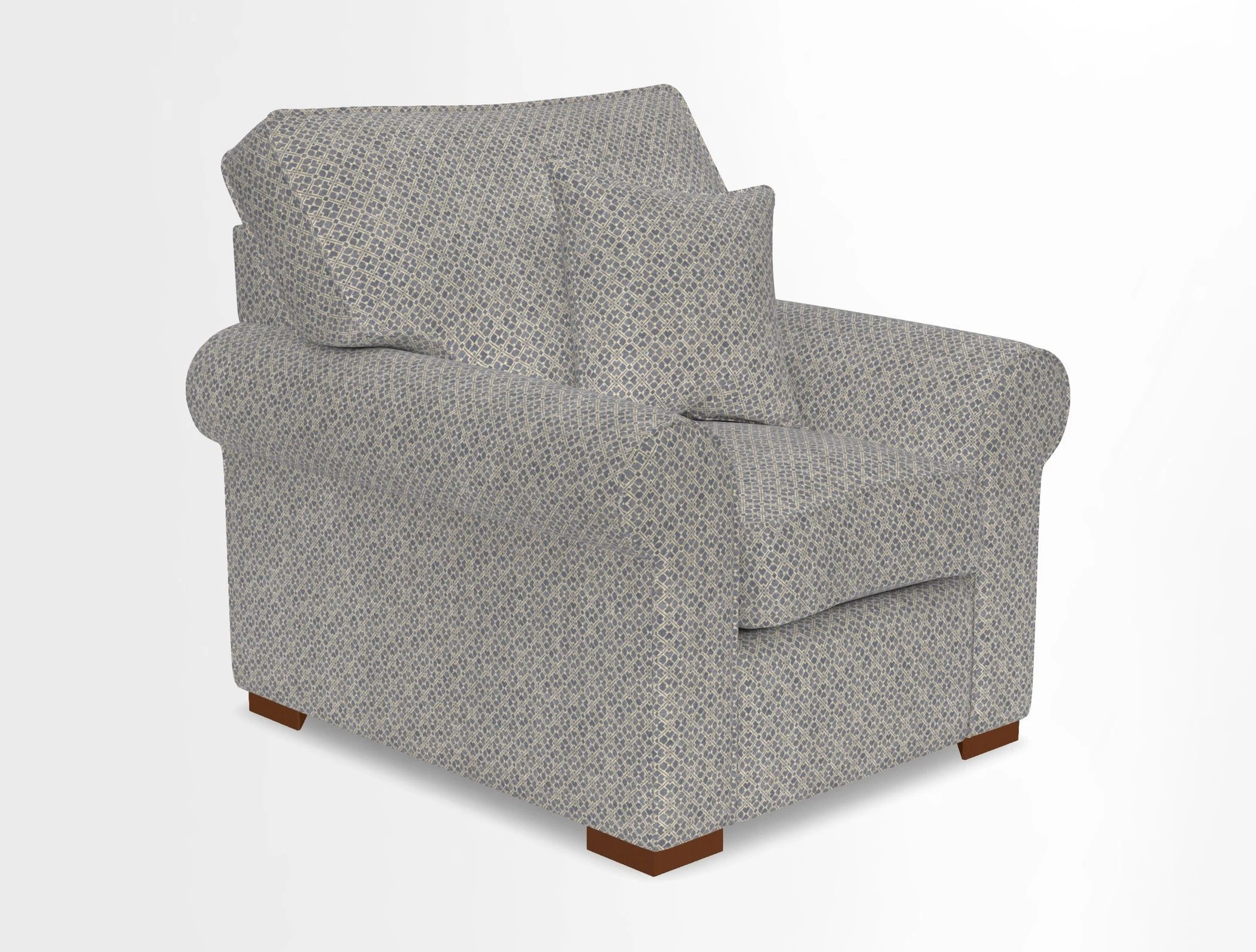 Upperton Chair in Two Tone Plain Biscuit - Loose cover option available
