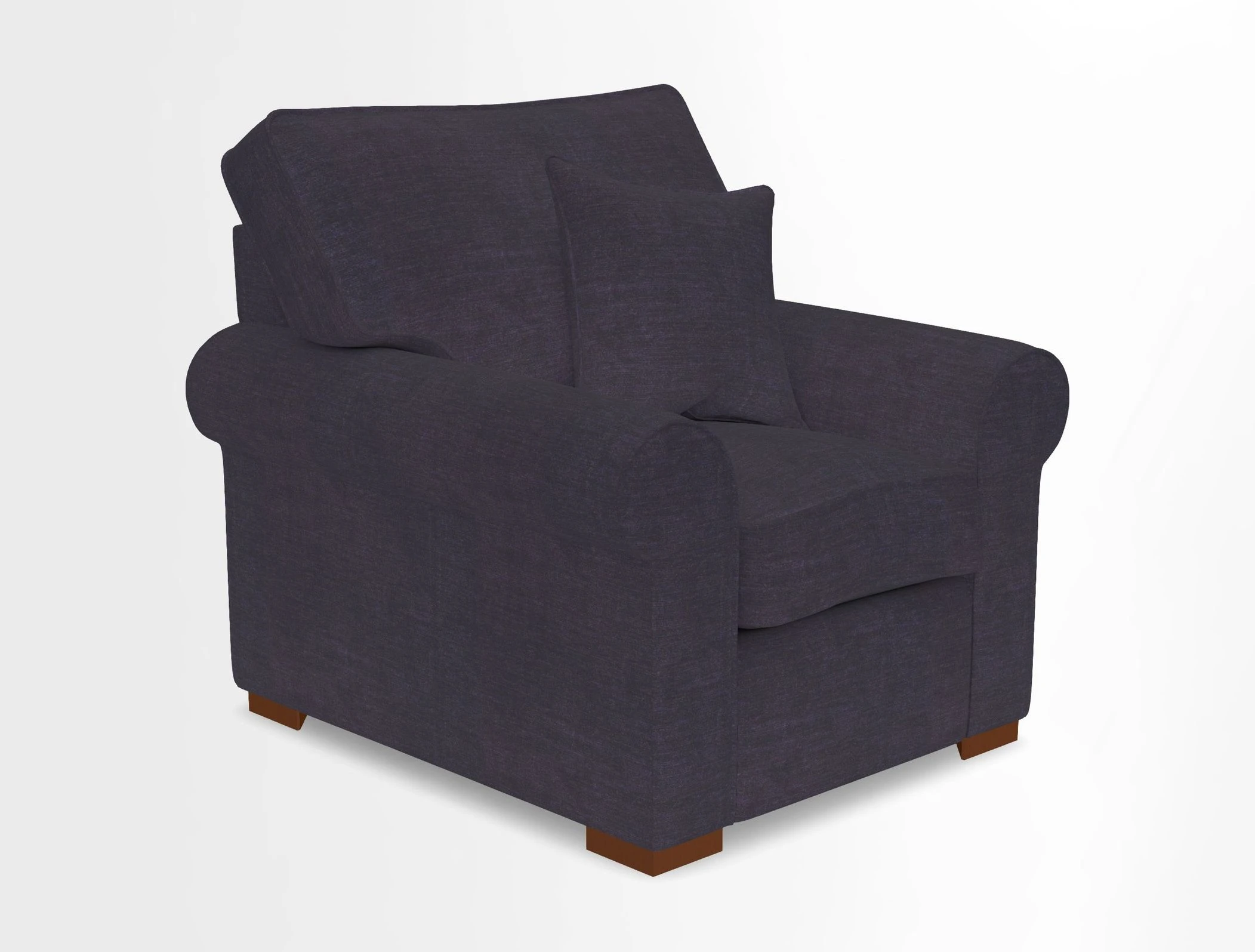 Upperton Chair in Two Tone Plain Biscuit - Loose cover option available