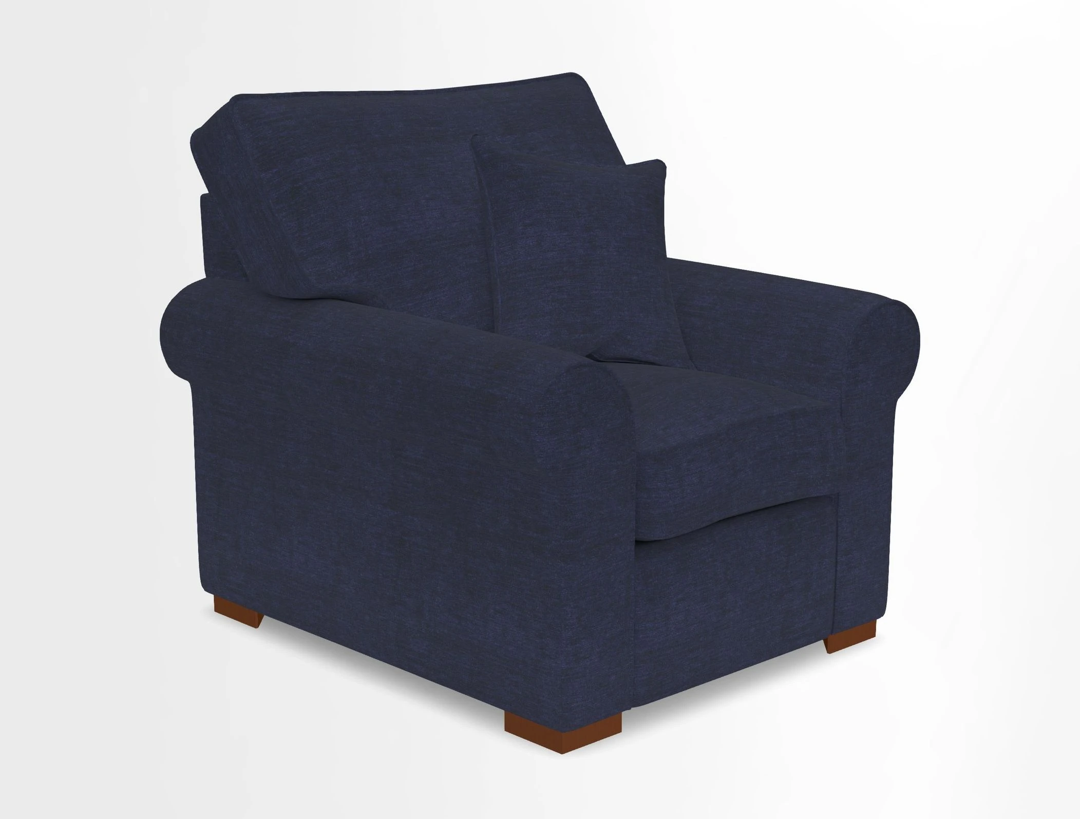 Upperton Chair in Two Tone Plain Biscuit - Loose cover option available
