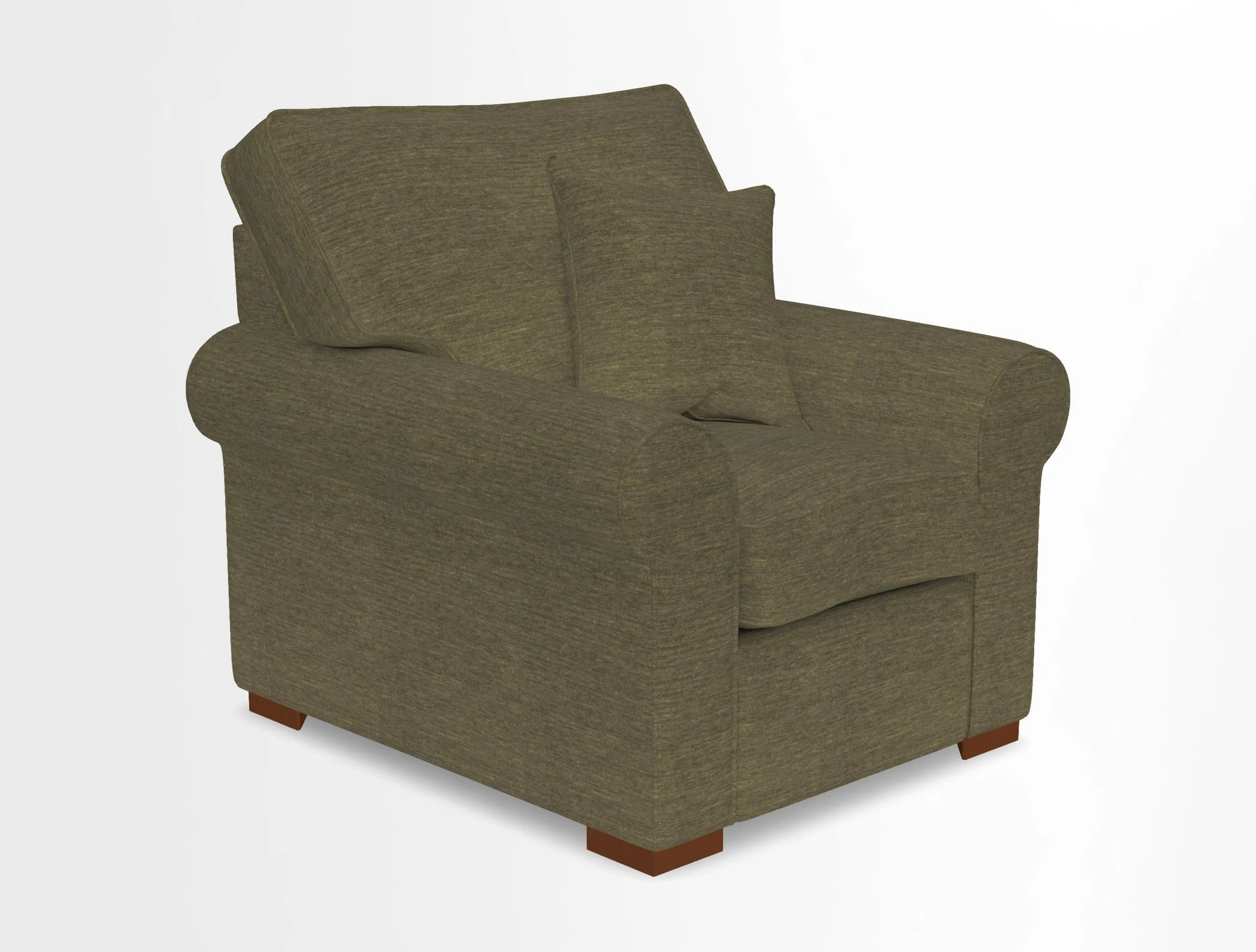 Upperton Chair in Two Tone Plain Biscuit - Loose cover option available