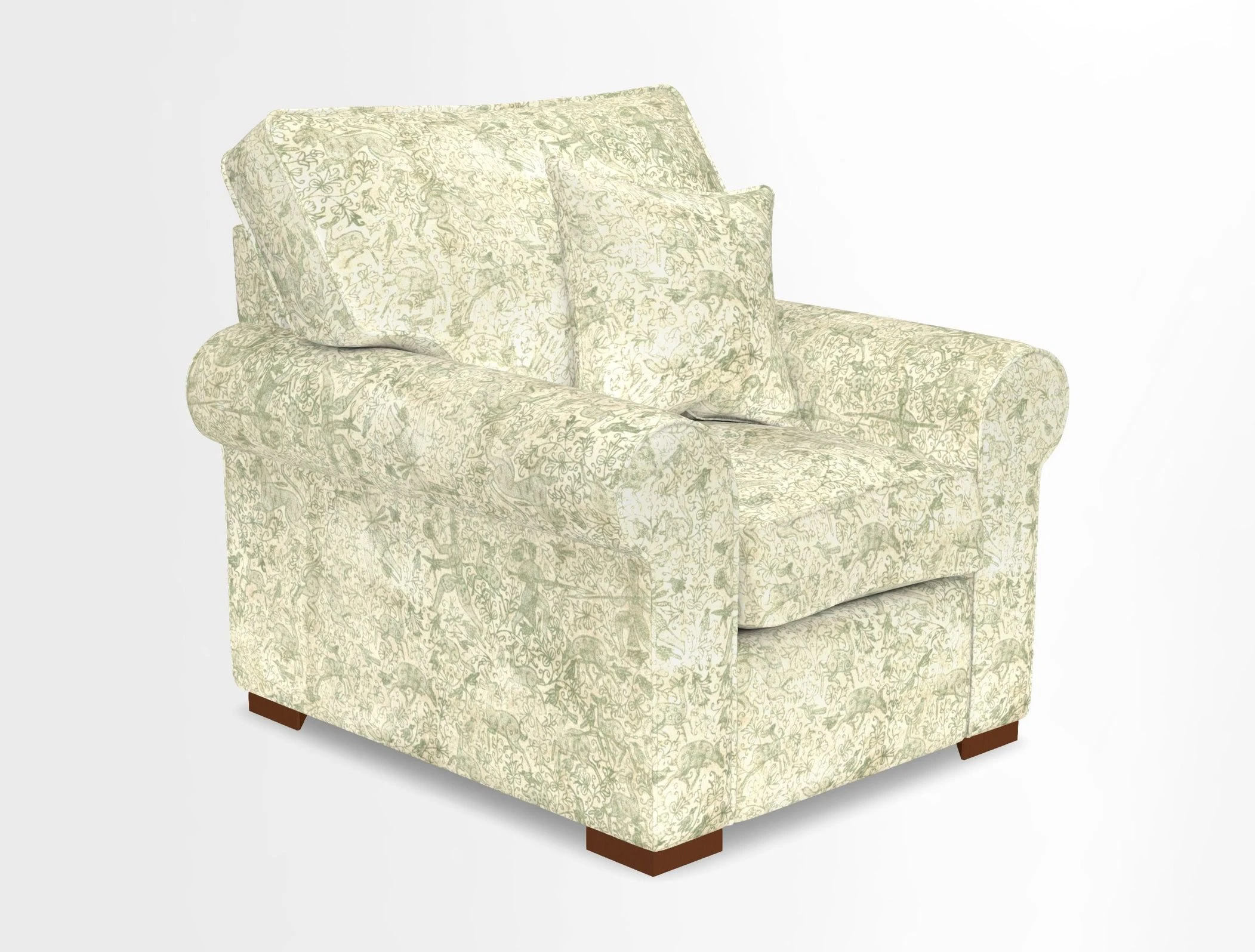 Upperton Chair in Two Tone Plain Biscuit - Loose cover option available