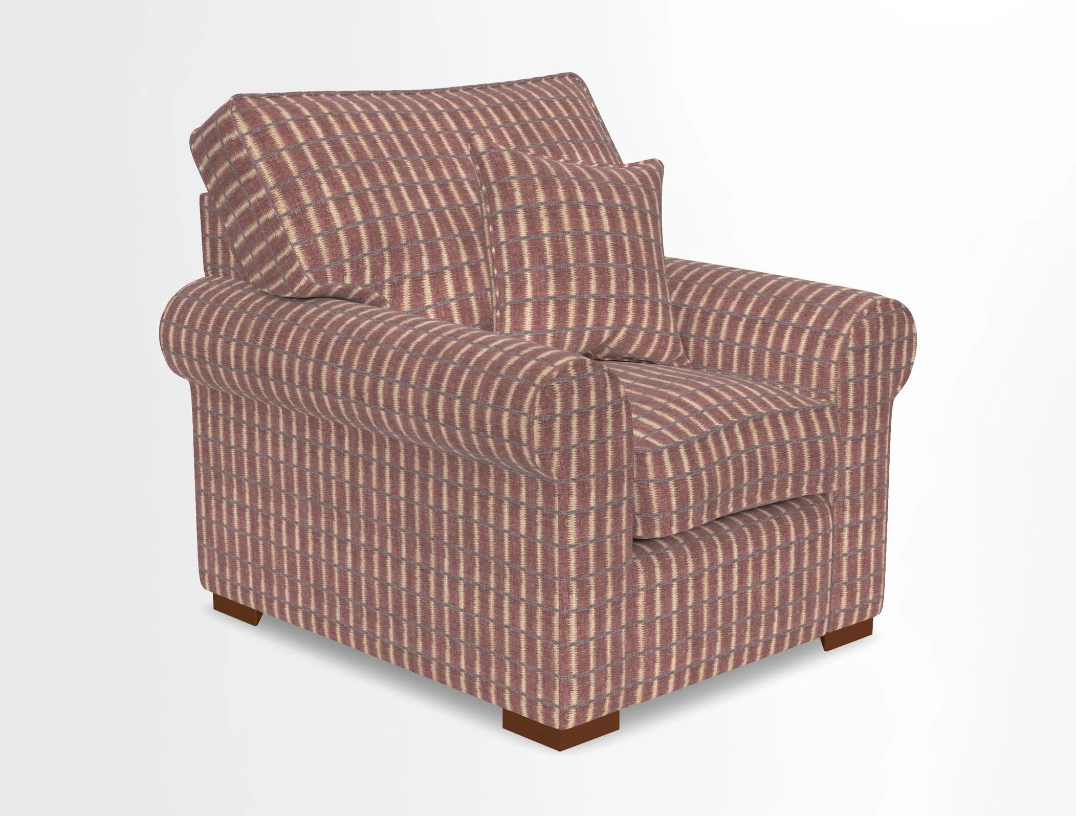 Upperton Chair in Two Tone Plain Biscuit - Loose cover option available