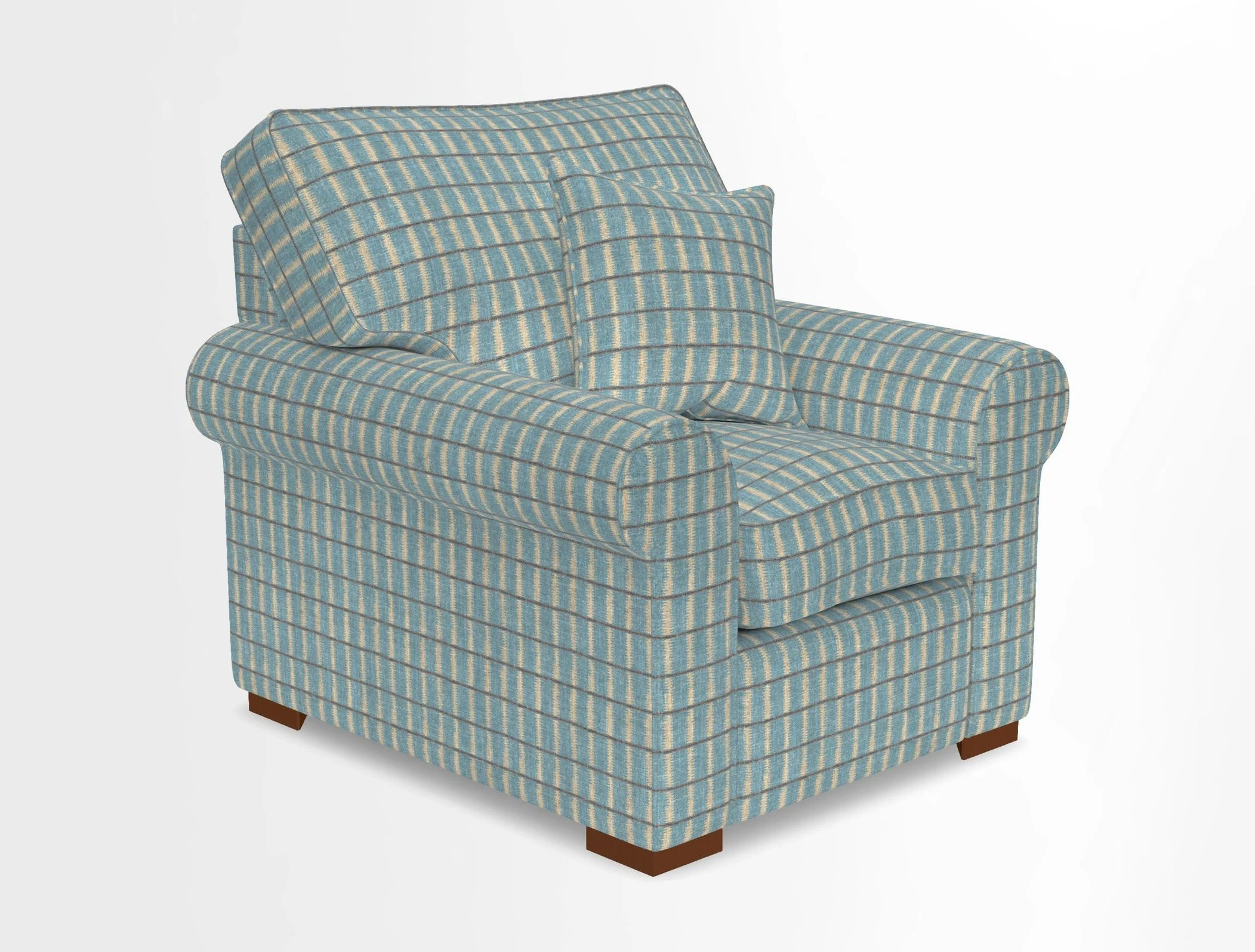 Upperton Chair in Two Tone Plain Biscuit - Loose cover option available