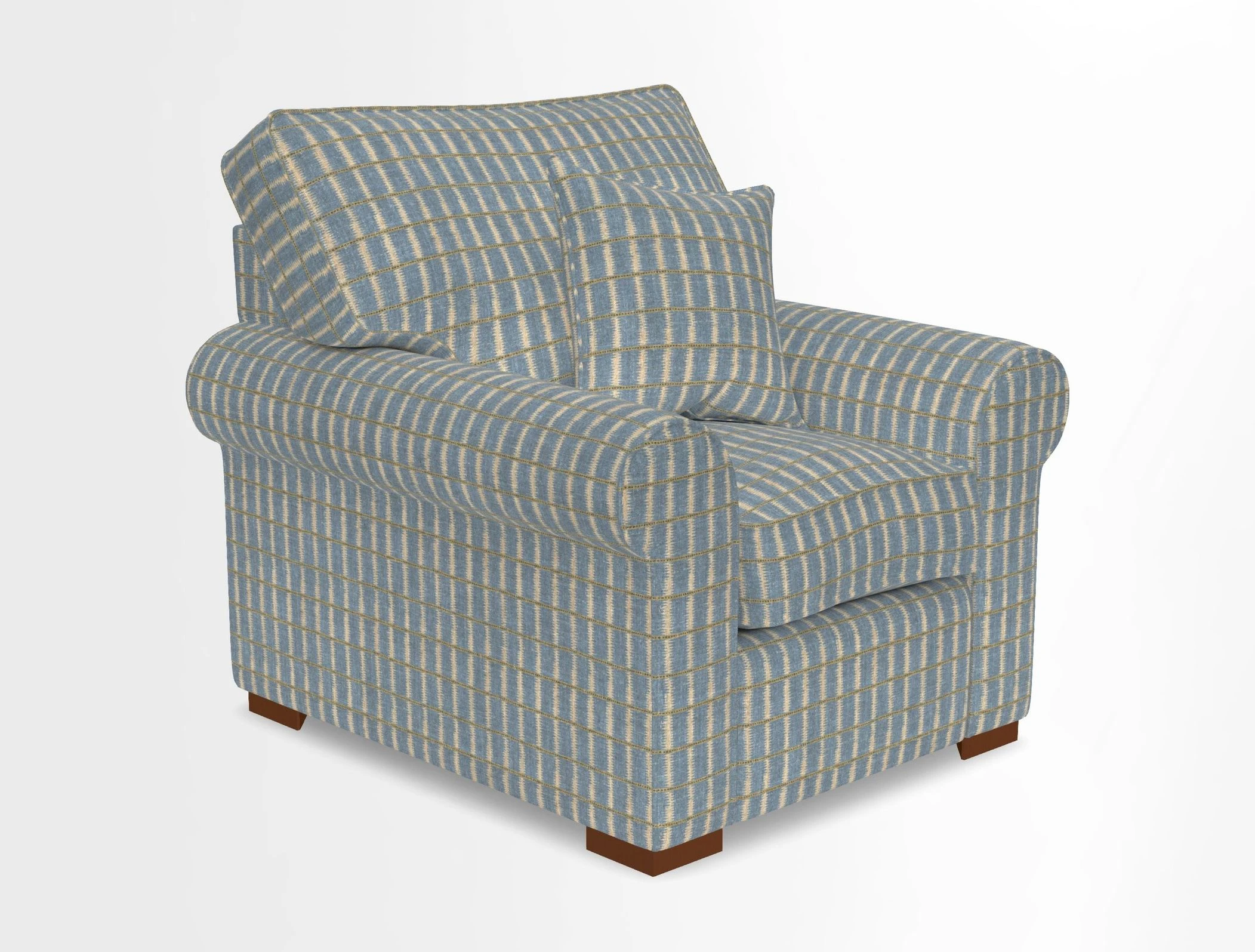 Upperton Chair in Two Tone Plain Biscuit - Loose cover option available