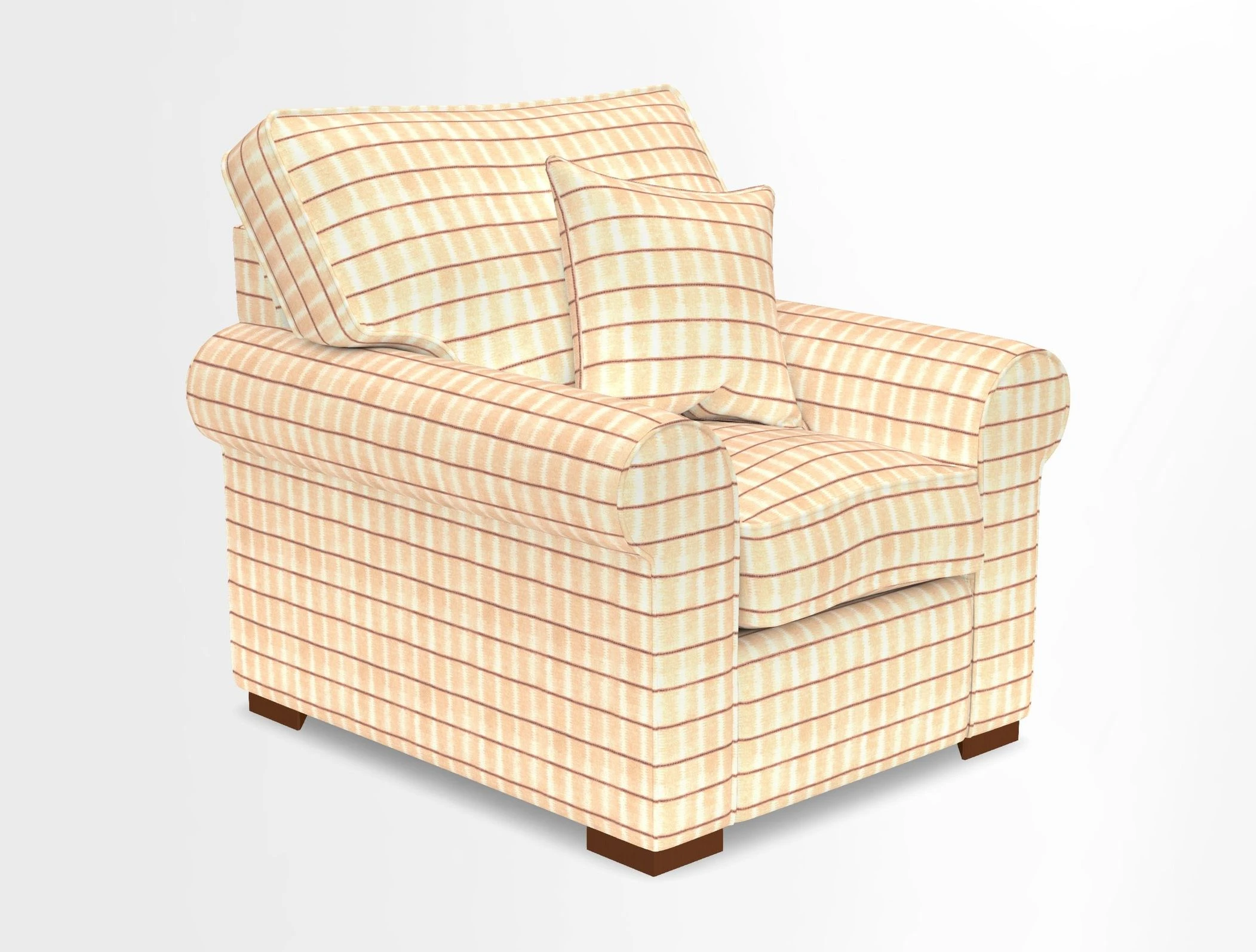 Upperton Chair in Two Tone Plain Biscuit - Loose cover option available