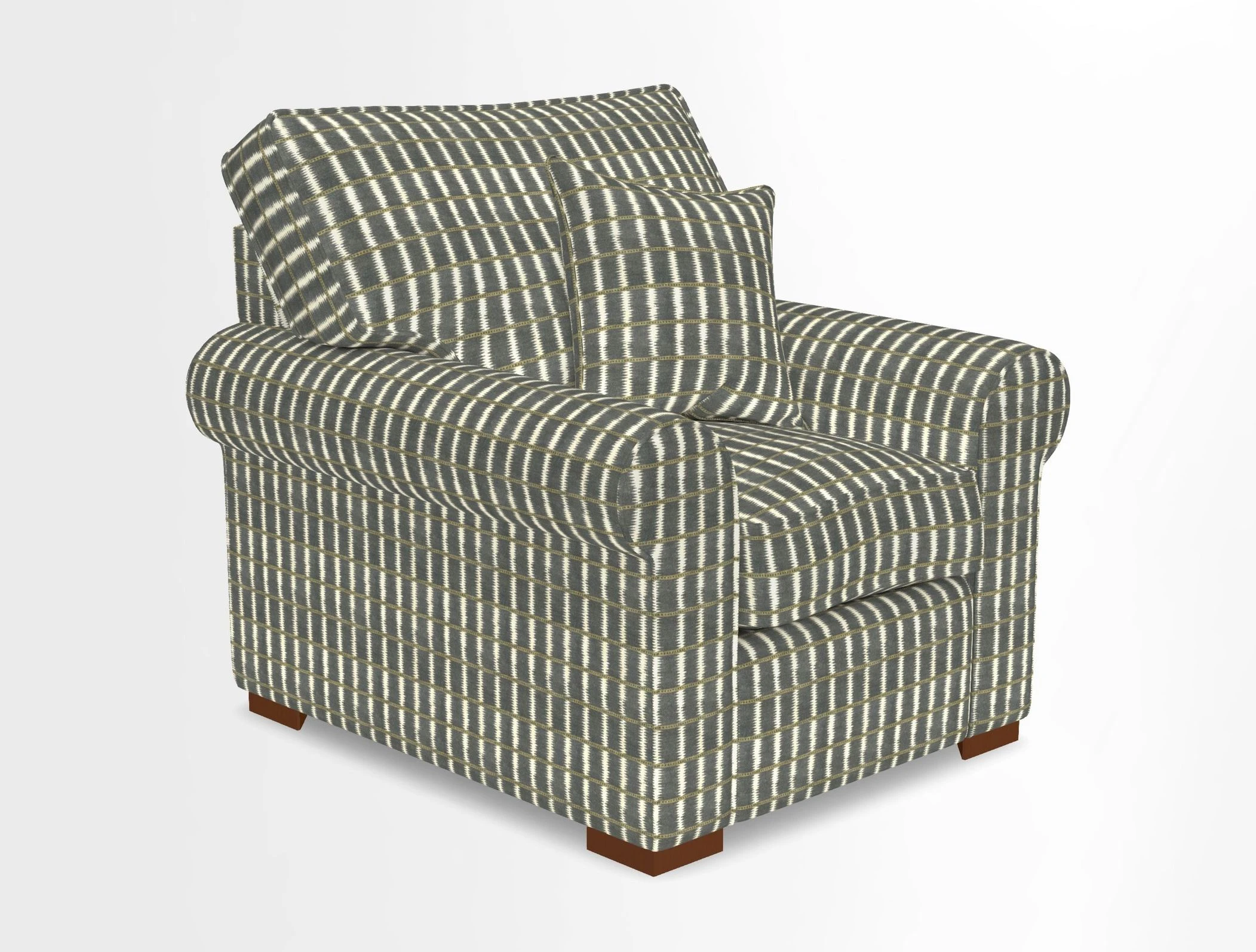 Upperton Chair in Two Tone Plain Biscuit - Loose cover option available