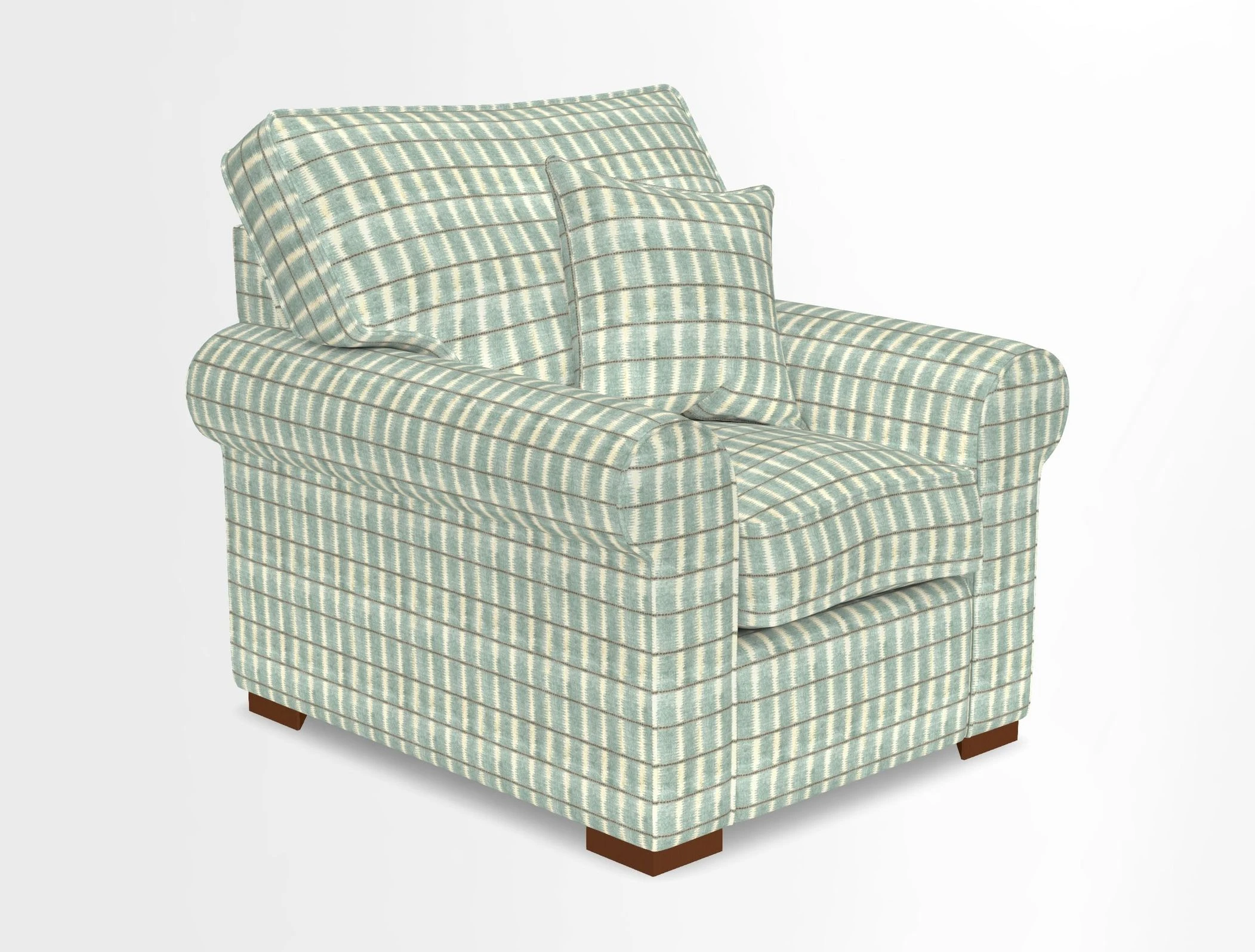 Upperton Chair in Two Tone Plain Biscuit - Loose cover option available