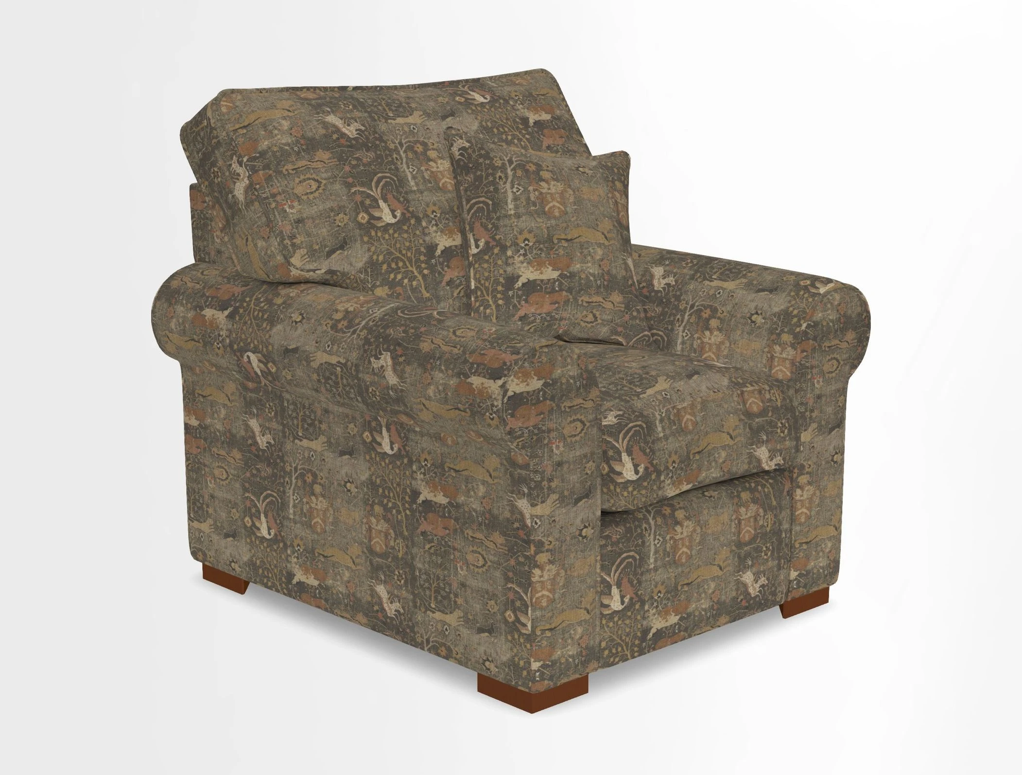 Upperton Chair in Two Tone Plain Biscuit - Loose cover option available