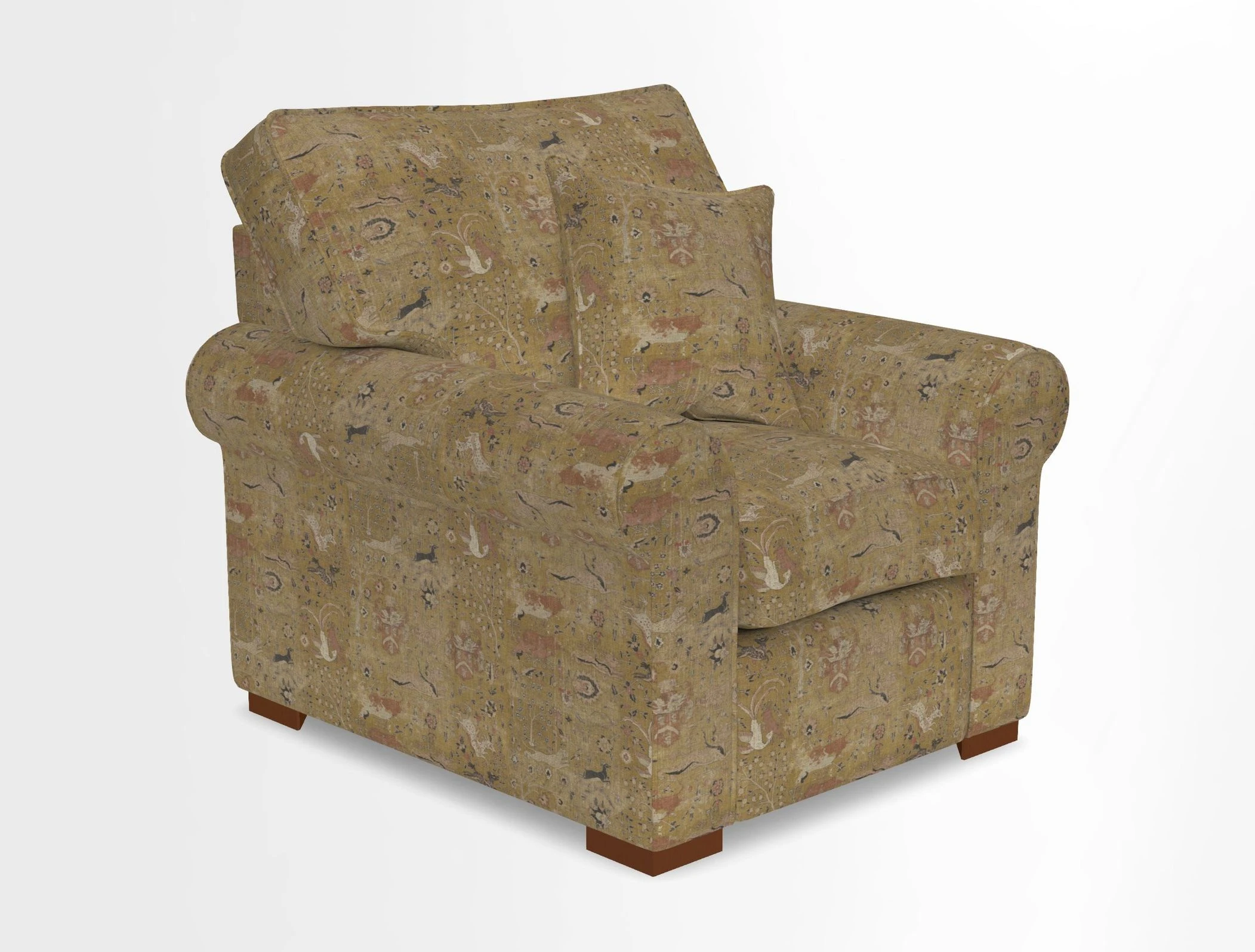 Upperton Chair in Two Tone Plain Biscuit - Loose cover option available