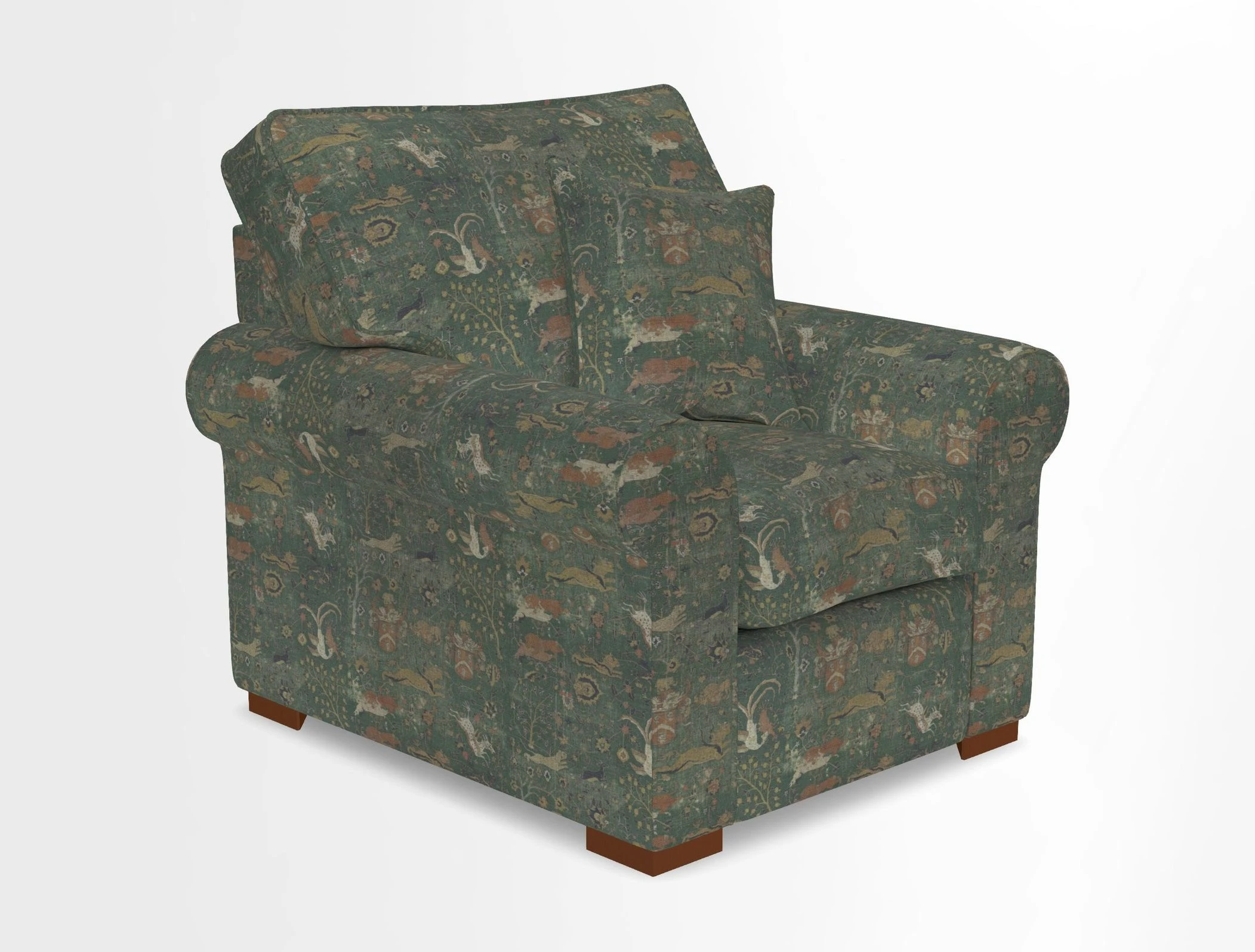 Upperton Chair in Two Tone Plain Biscuit - Loose cover option available