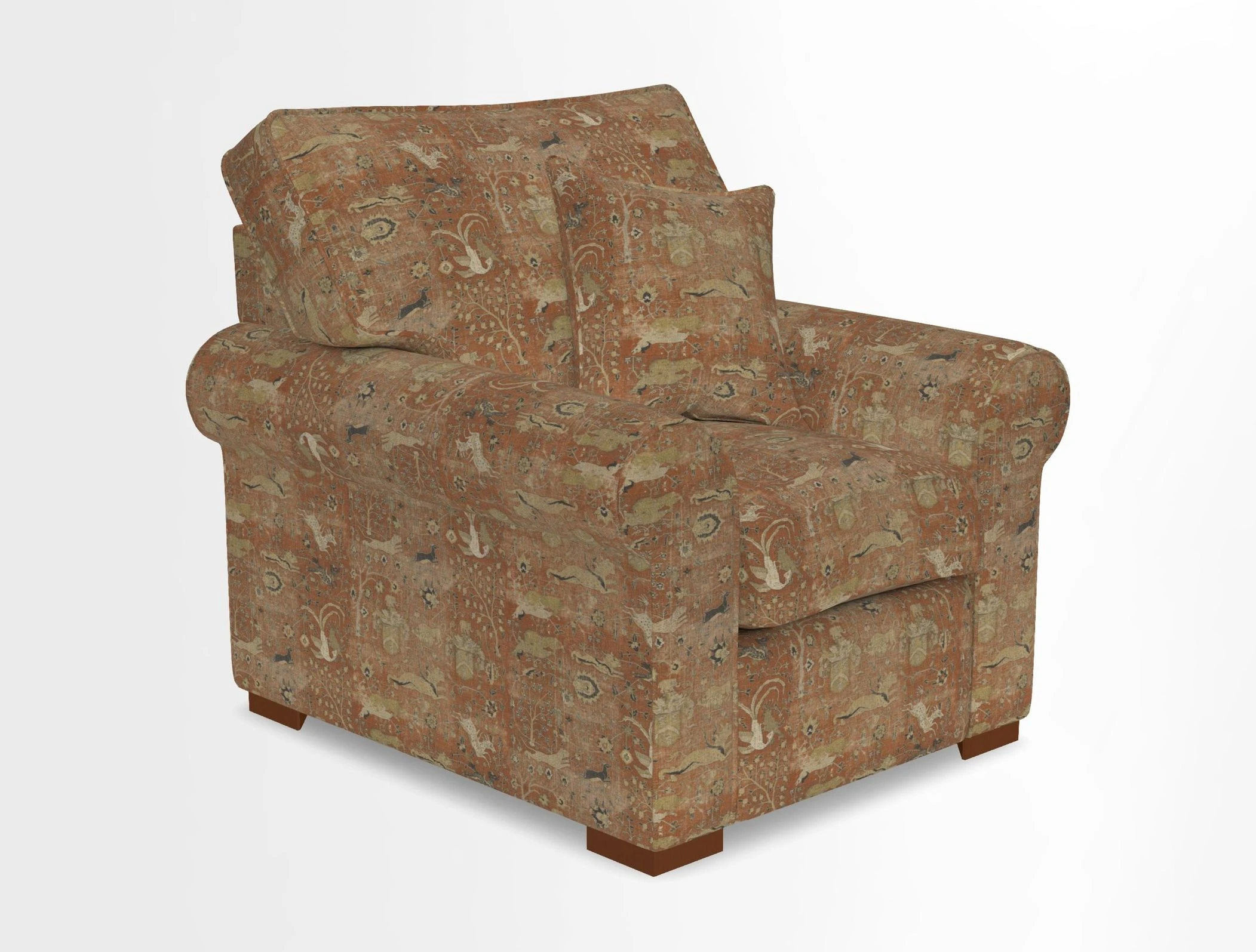 Upperton Chair in Two Tone Plain Biscuit - Loose cover option available