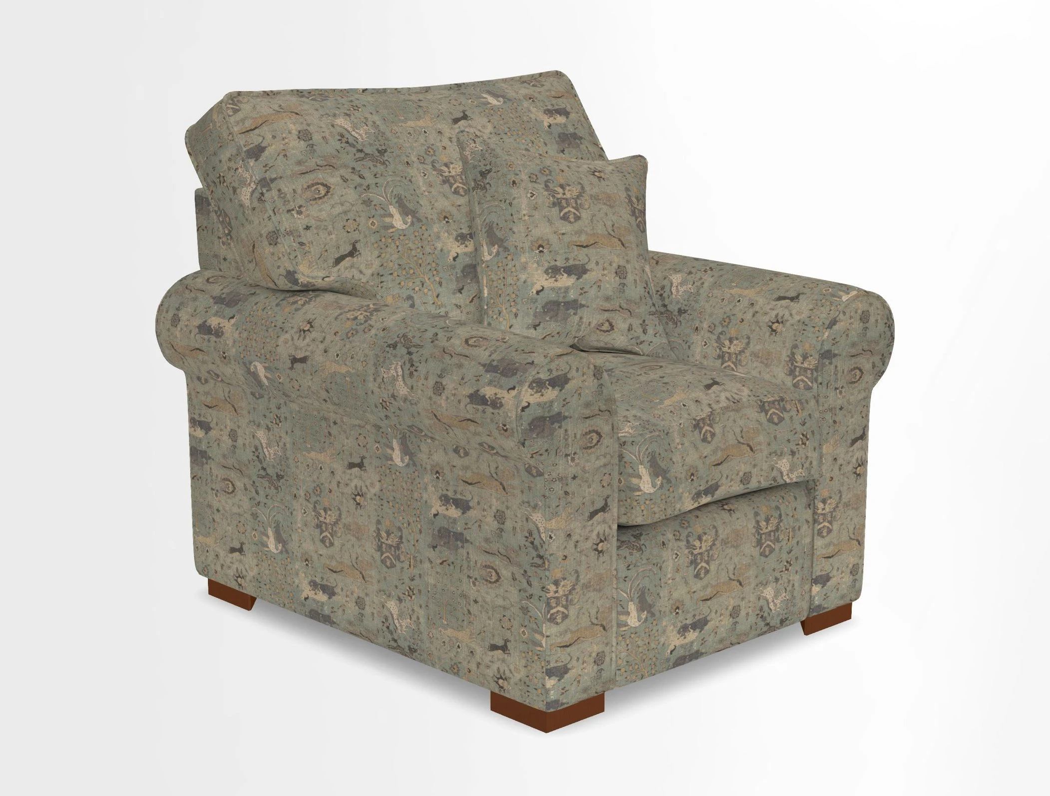 Upperton Chair in Two Tone Plain Biscuit - Loose cover option available