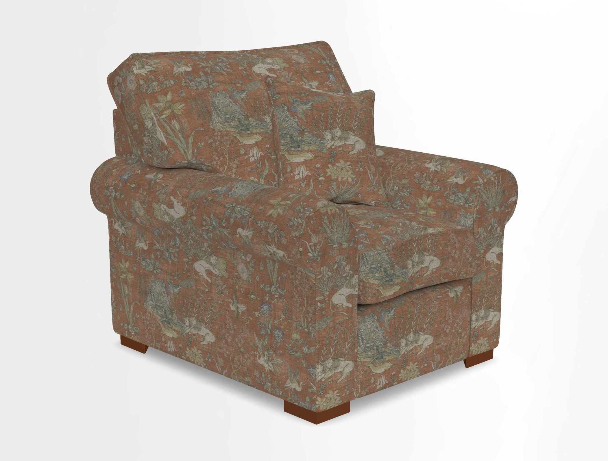 Upperton Chair in Two Tone Plain Biscuit - Loose cover option available
