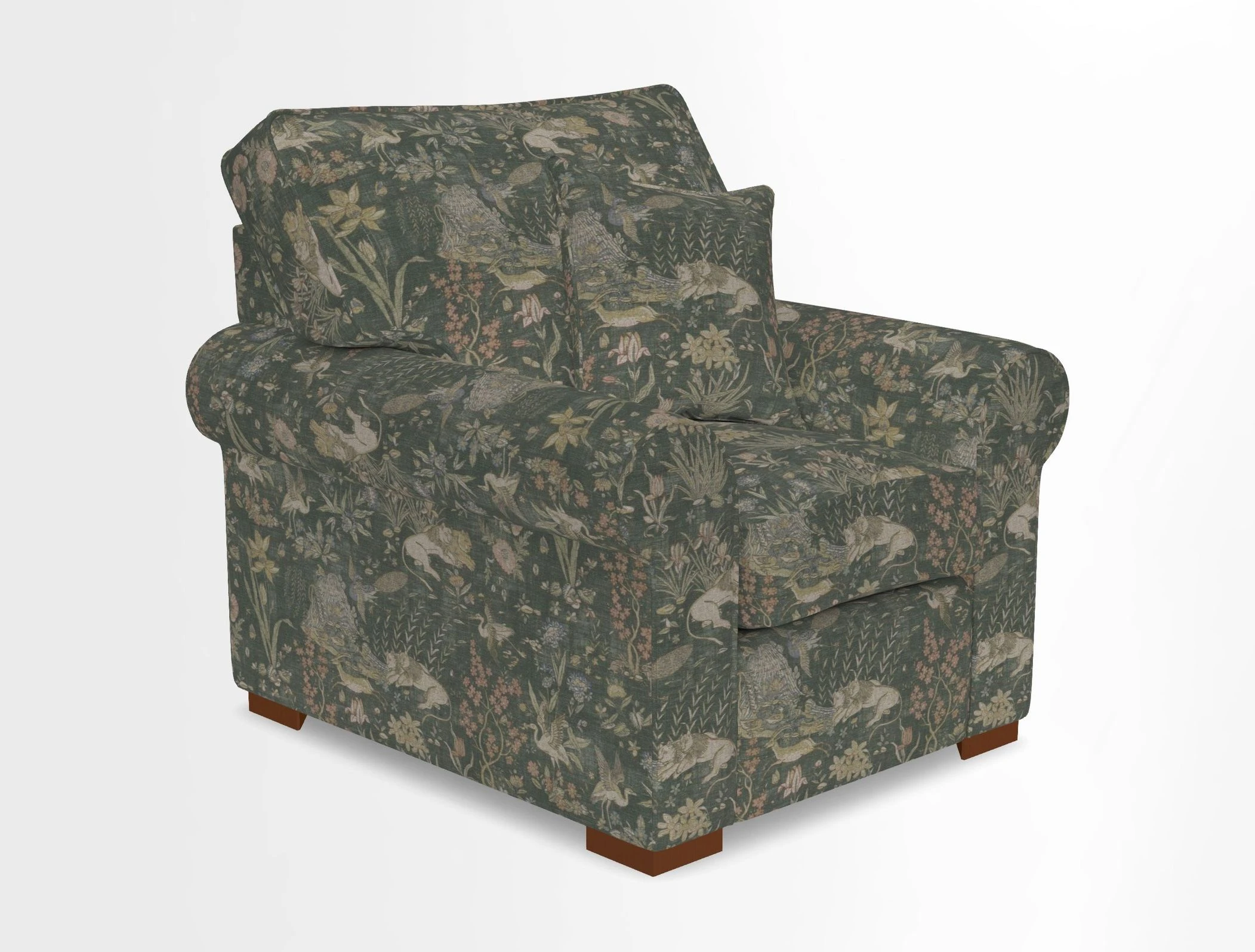 Upperton Chair in Two Tone Plain Biscuit - Loose cover option available