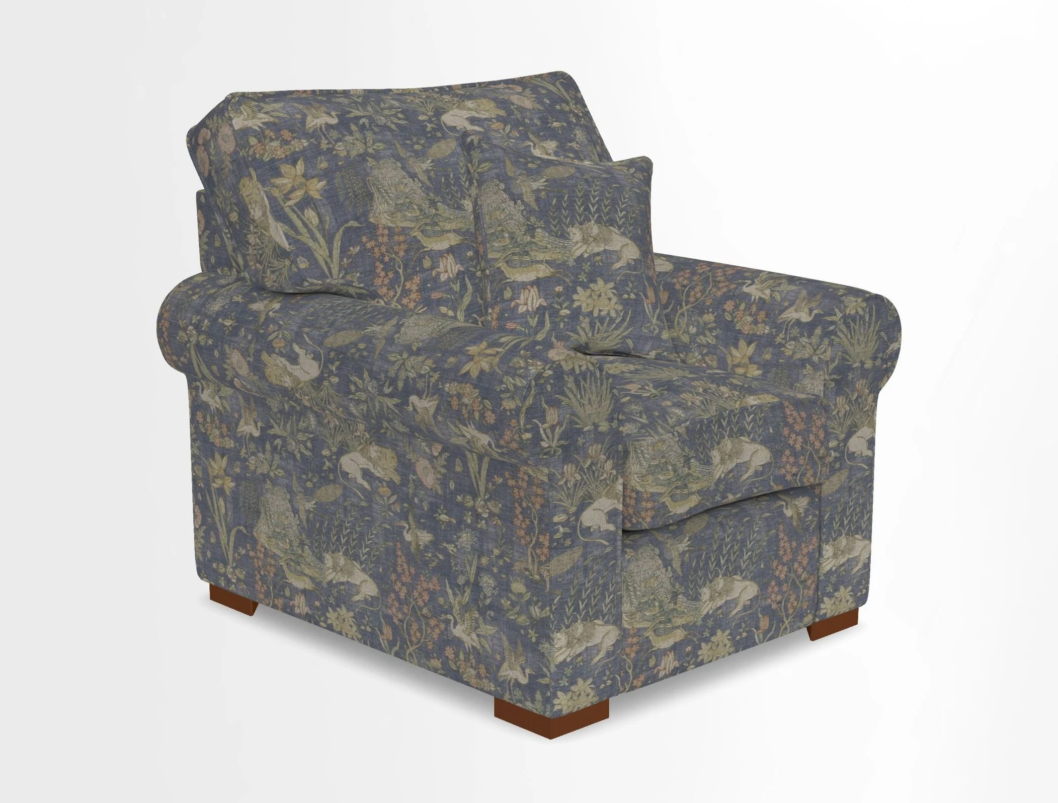 Upperton Chair in Two Tone Plain Biscuit - Loose cover option available