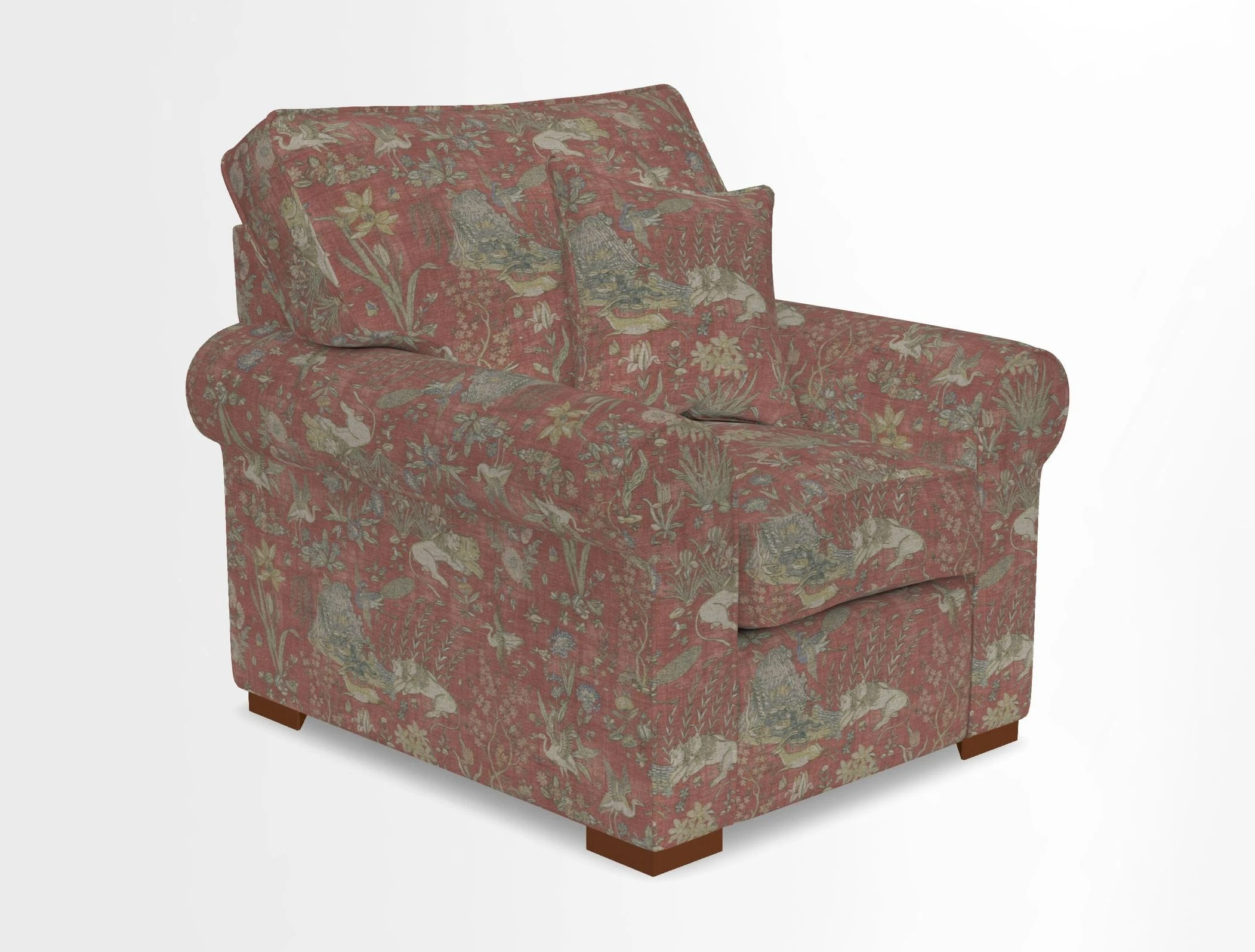 Upperton Chair in Two Tone Plain Biscuit - Loose cover option available