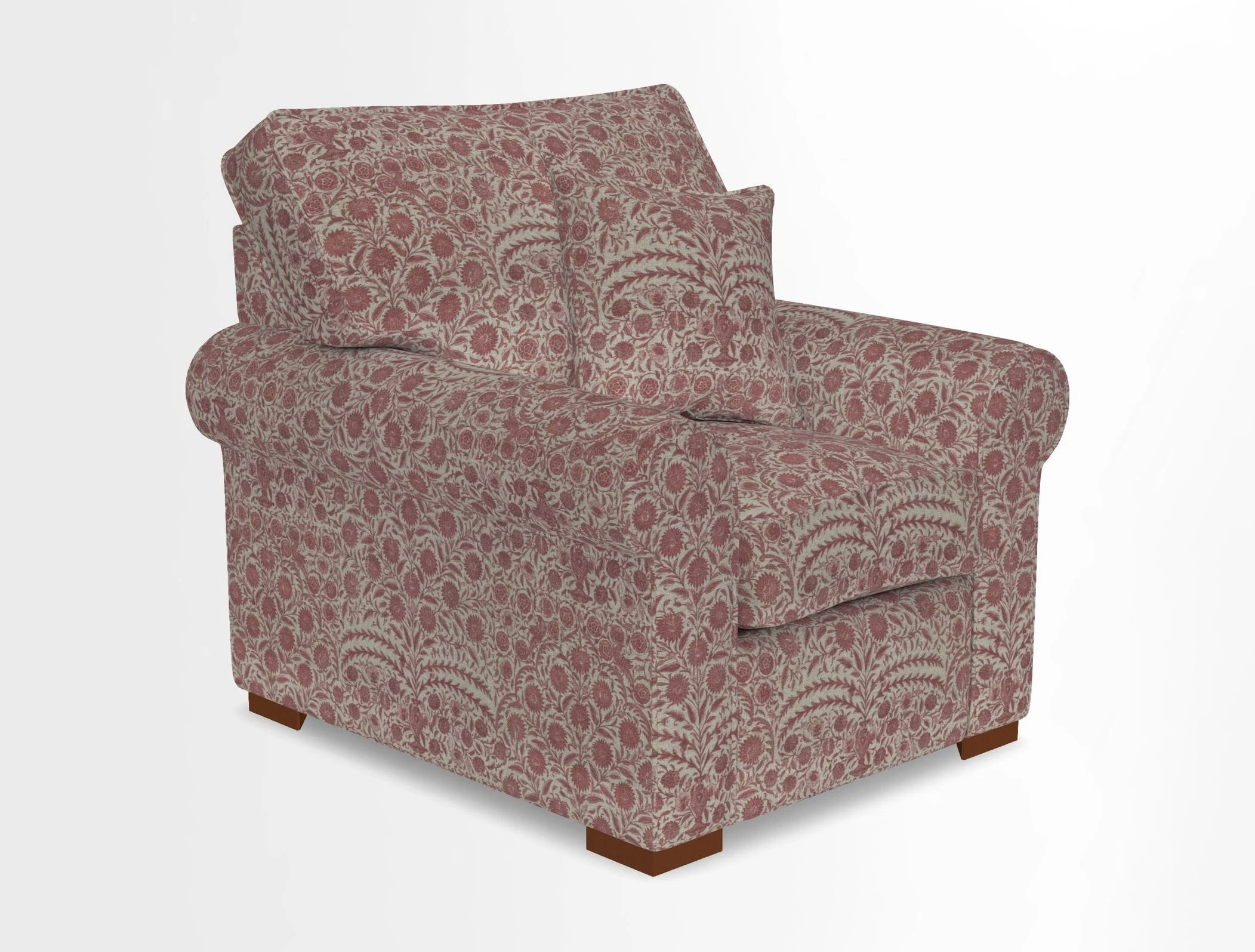 Upperton Chair in Two Tone Plain Biscuit - Loose cover option available