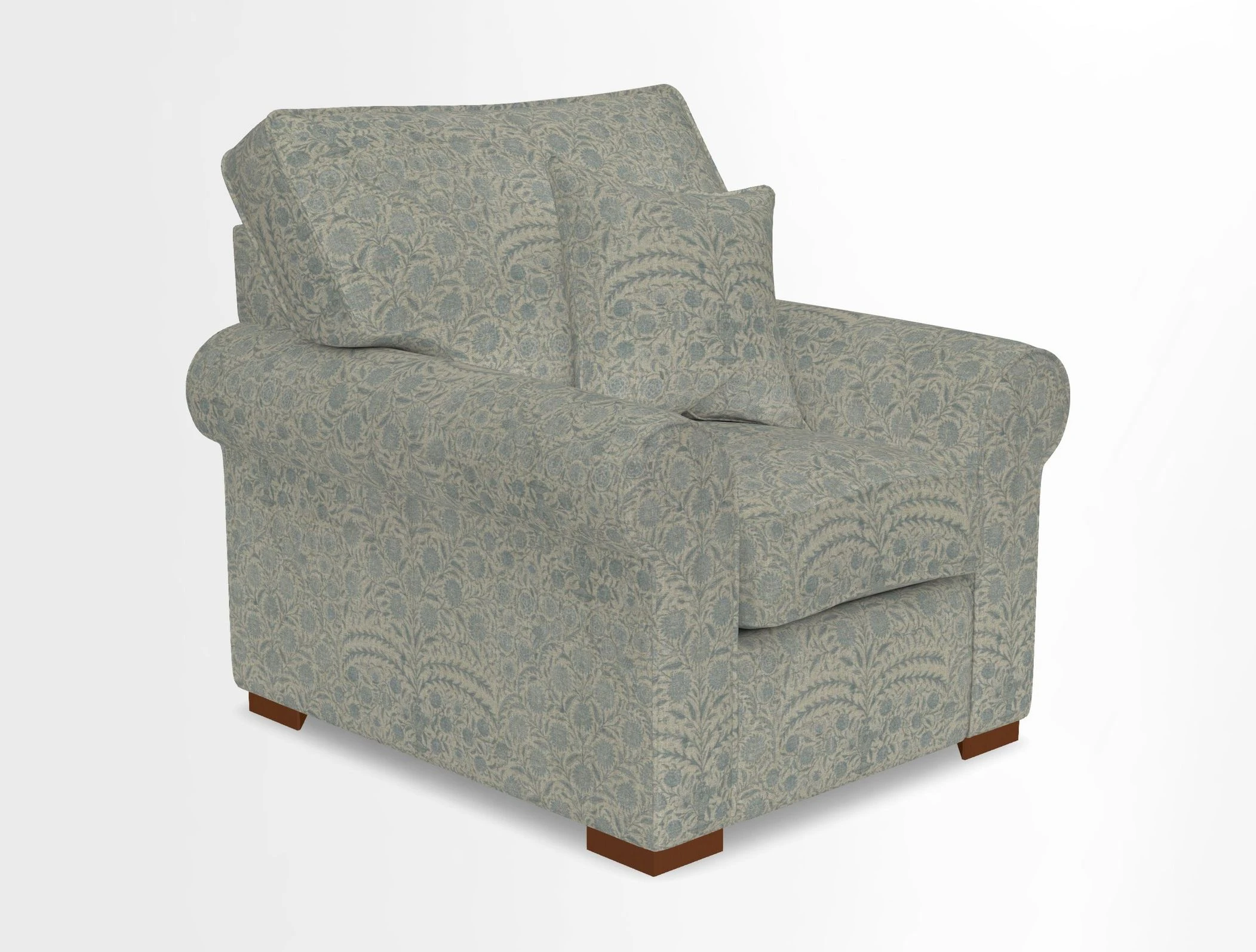 Upperton Chair in Two Tone Plain Biscuit - Loose cover option available