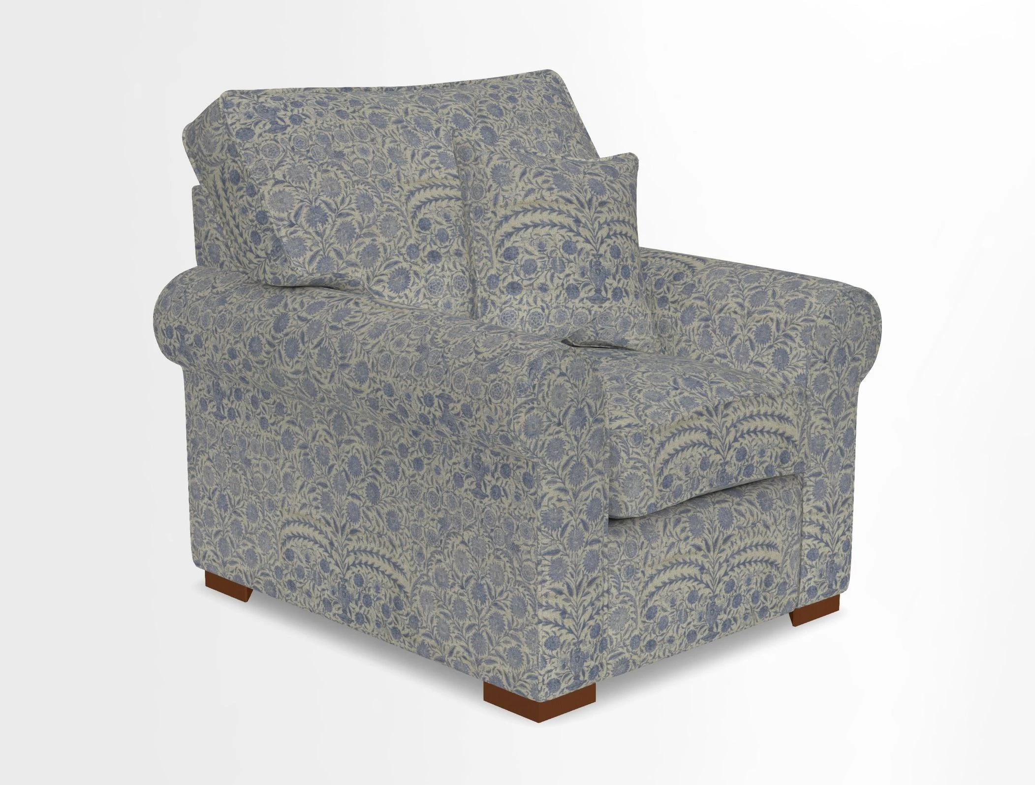 Upperton Chair in Two Tone Plain Biscuit - Loose cover option available