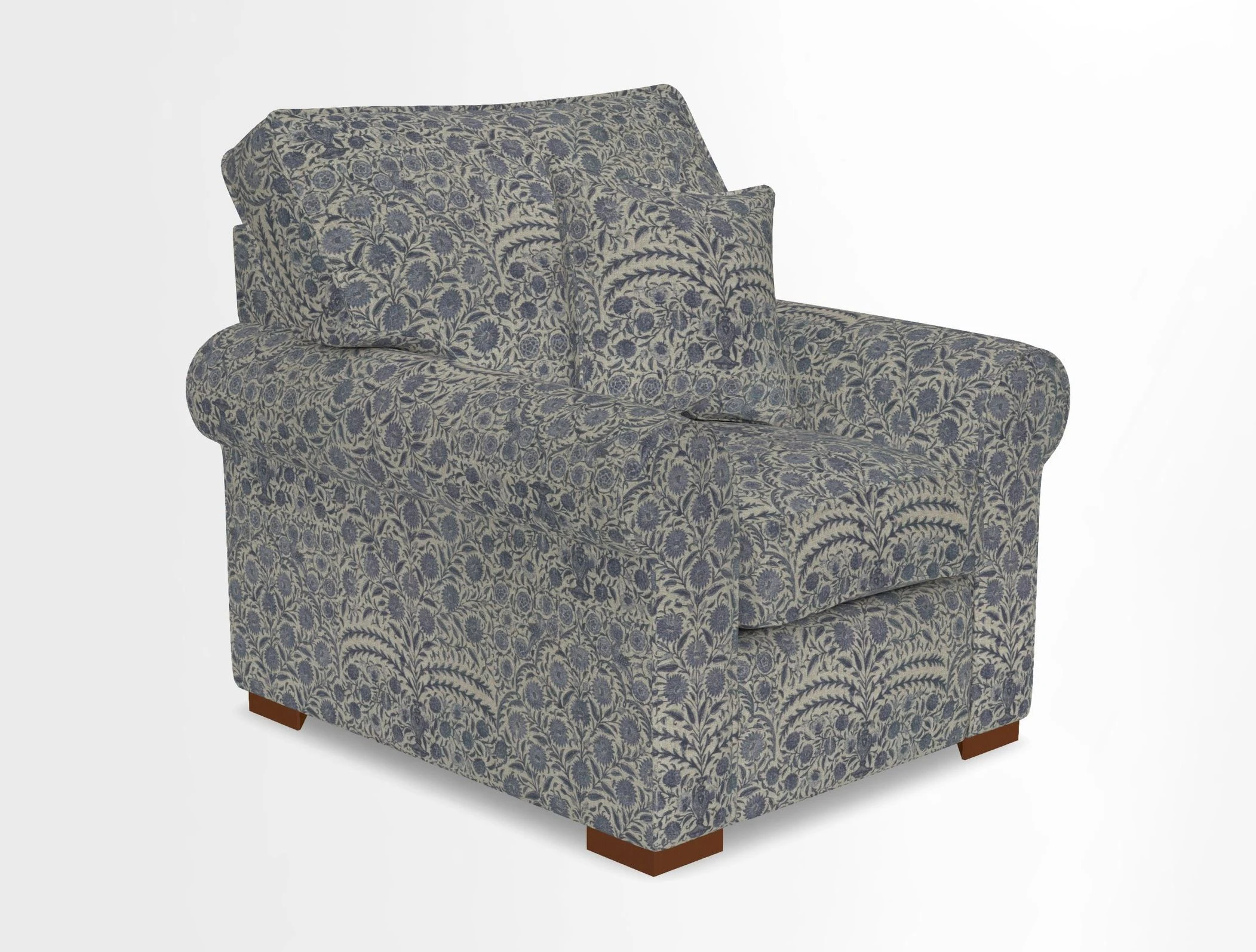 Upperton Chair in Two Tone Plain Biscuit - Loose cover option available