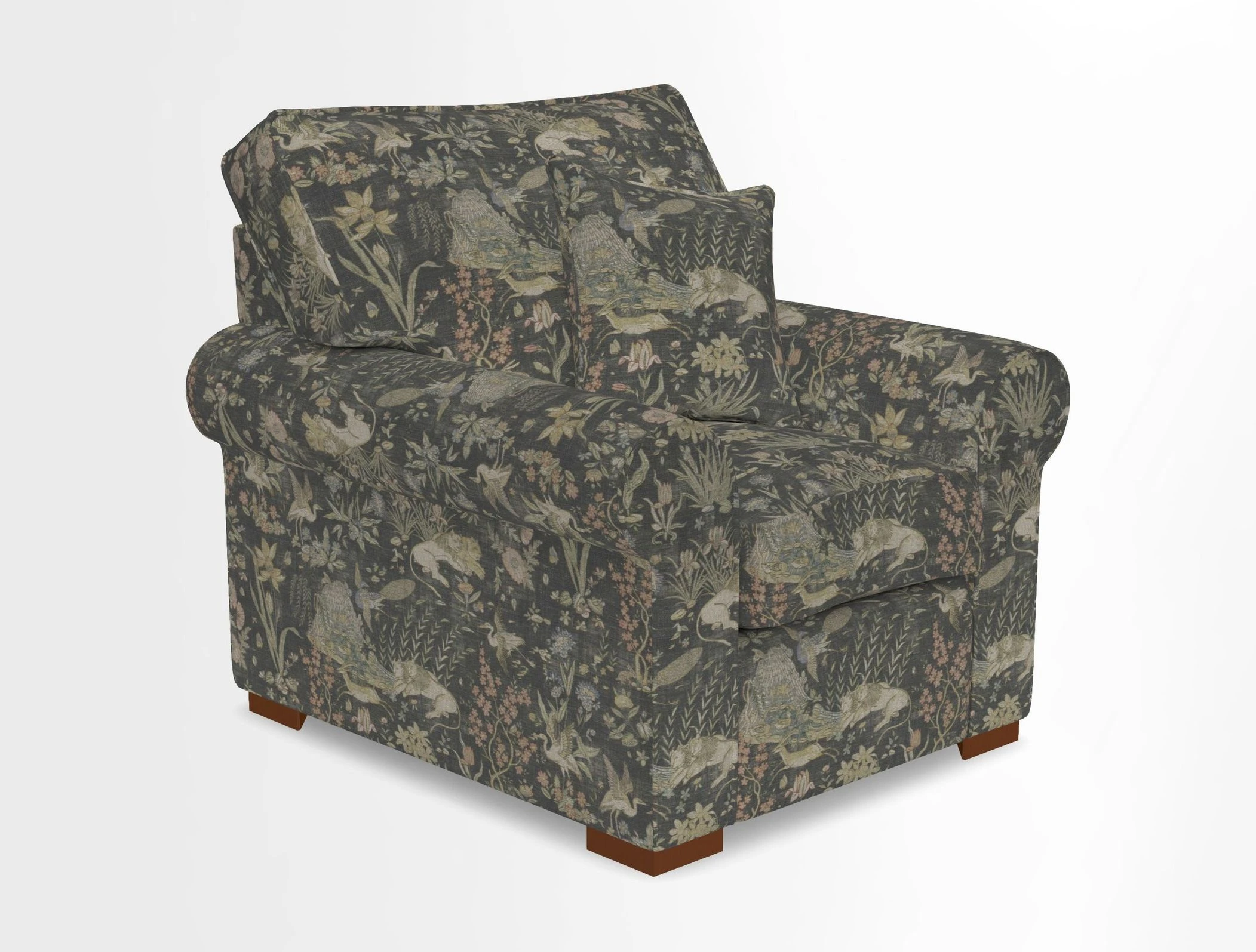 Upperton Chair in Two Tone Plain Biscuit - Loose cover option available