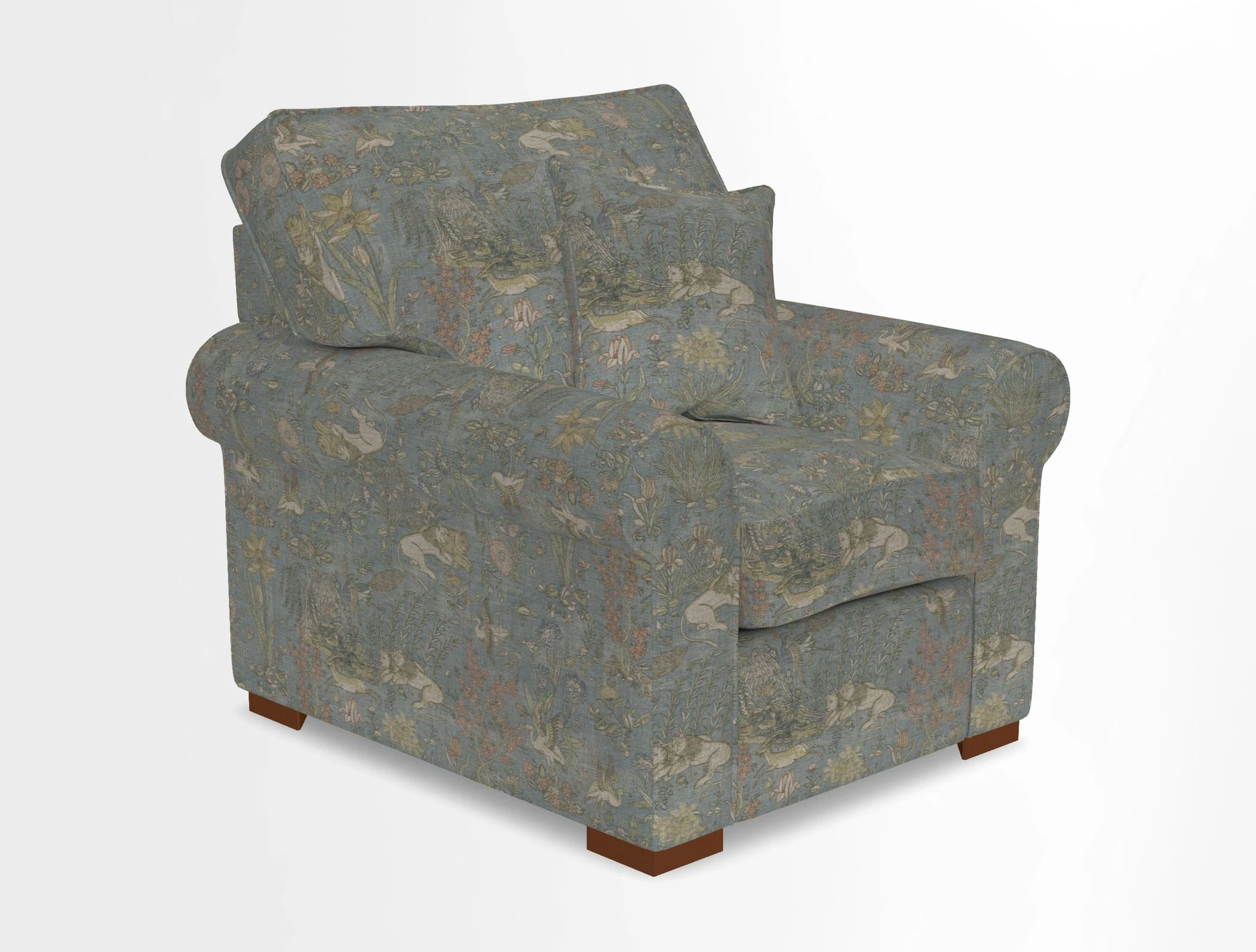 Upperton Chair in Two Tone Plain Biscuit - Loose cover option available