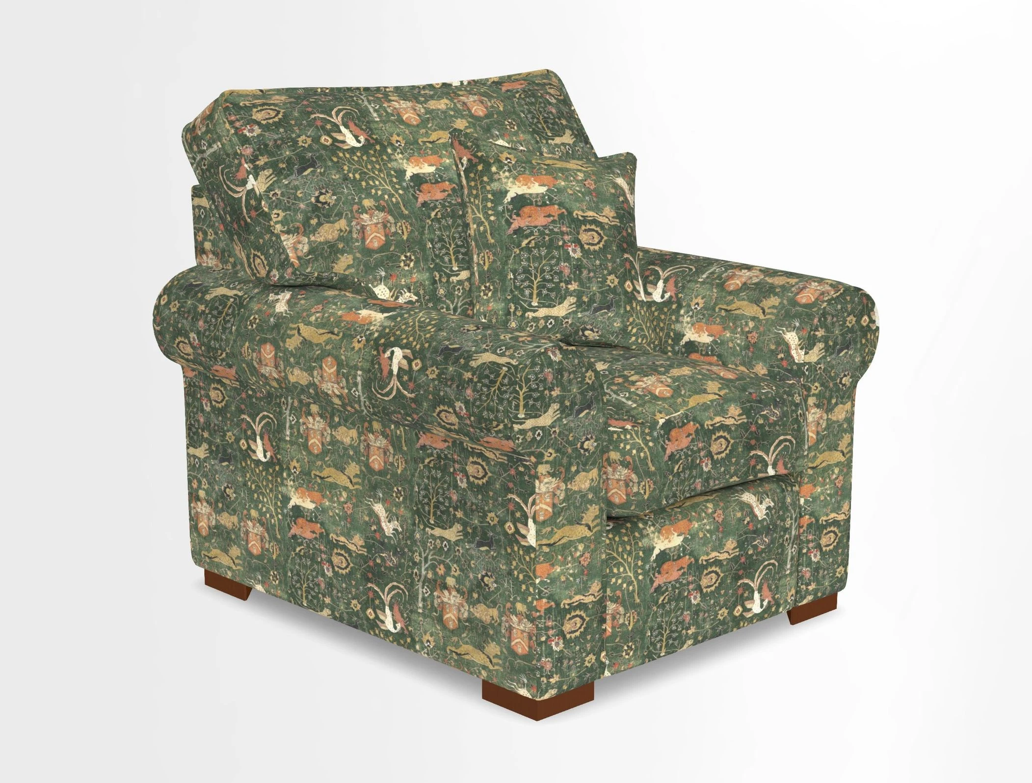Upperton Chair in Two Tone Plain Biscuit - Loose cover option available