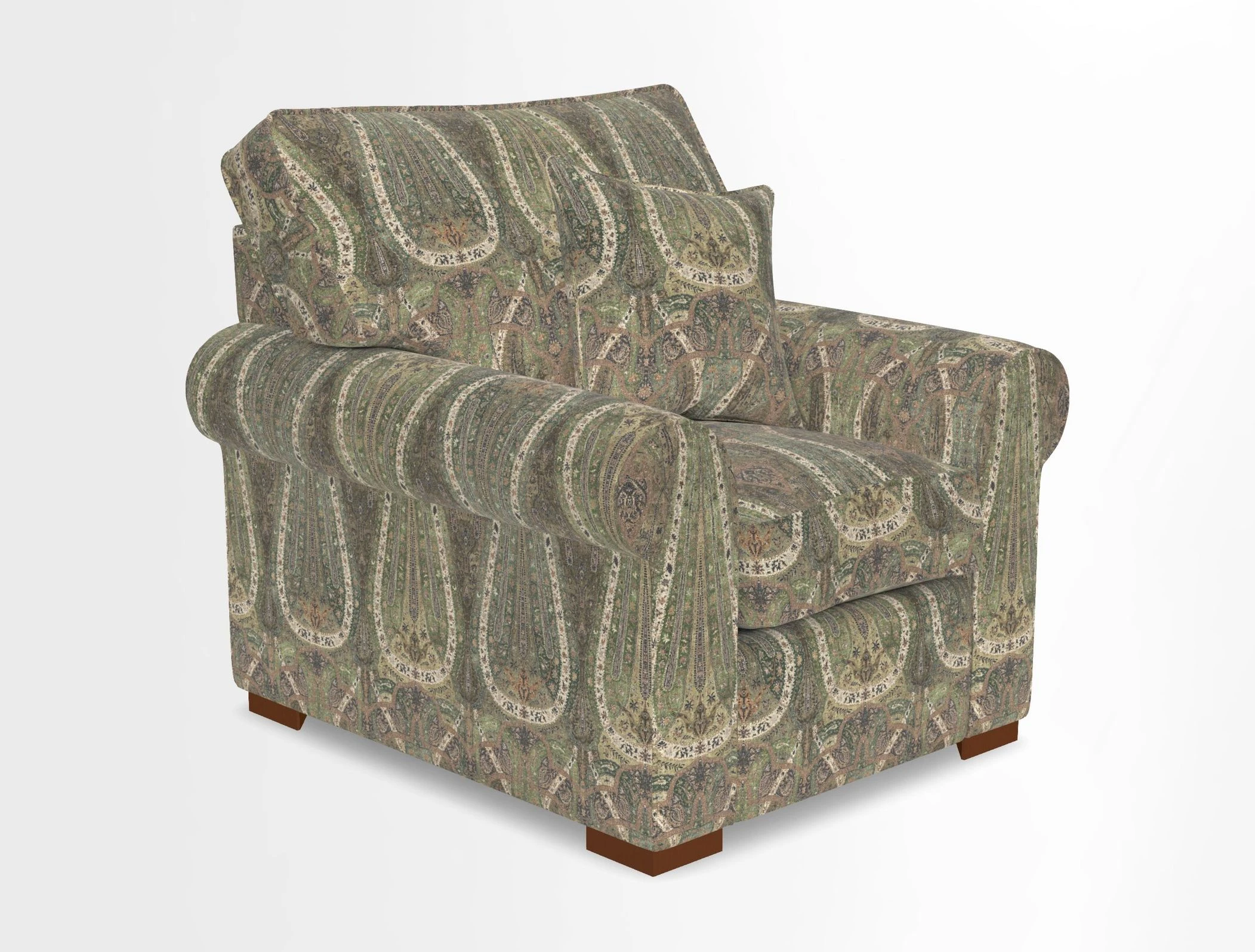 Upperton Chair in Two Tone Plain Biscuit - Loose cover option available