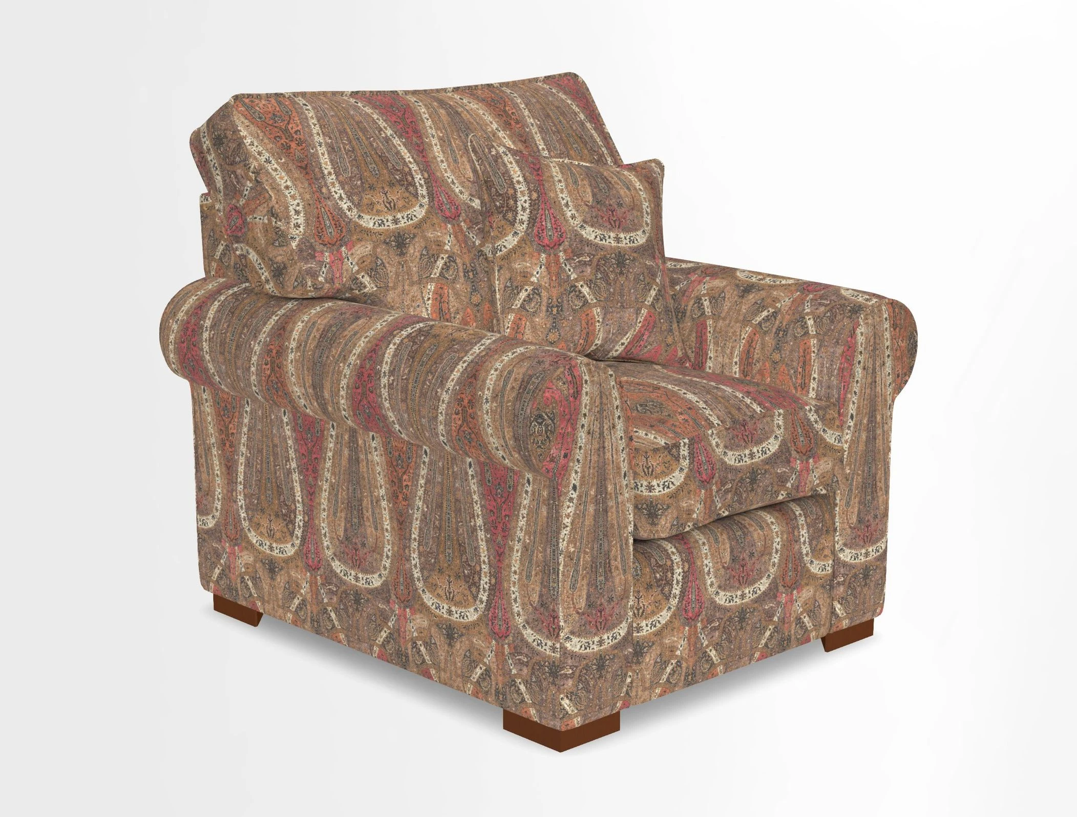 Upperton Chair in Two Tone Plain Biscuit - Loose cover option available