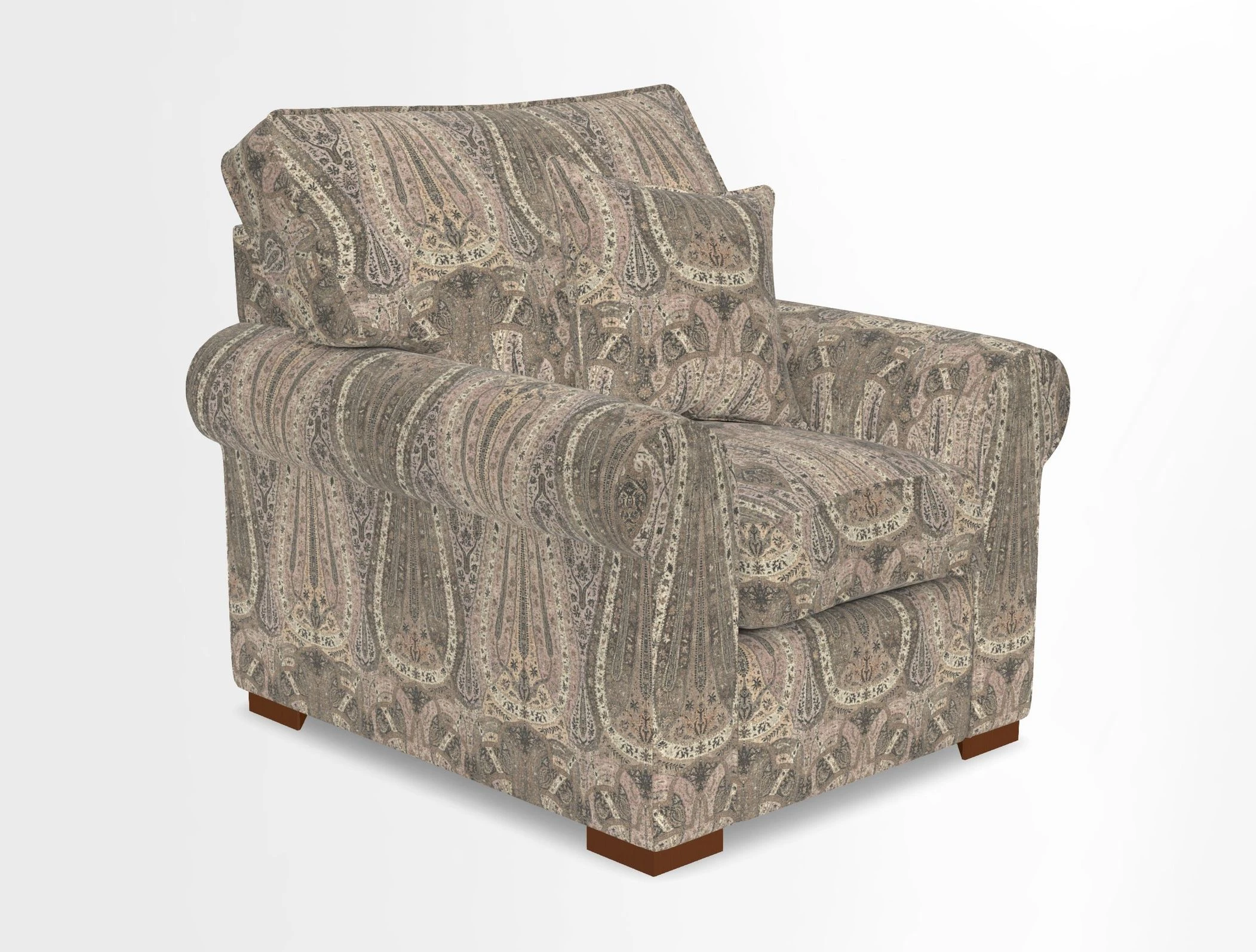 Upperton Chair in Two Tone Plain Biscuit - Loose cover option available
