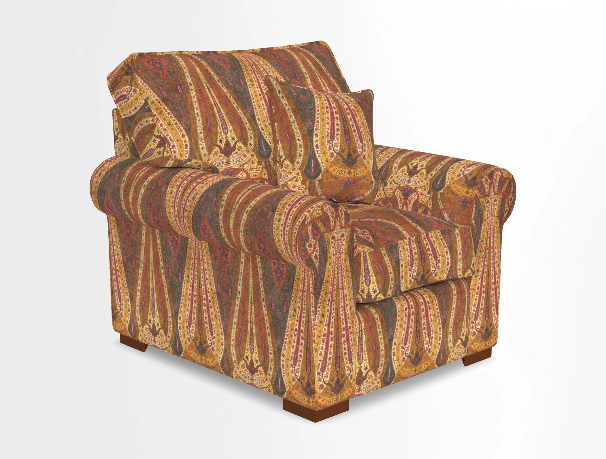 Upperton Chair in Two Tone Plain Biscuit - Loose cover option available