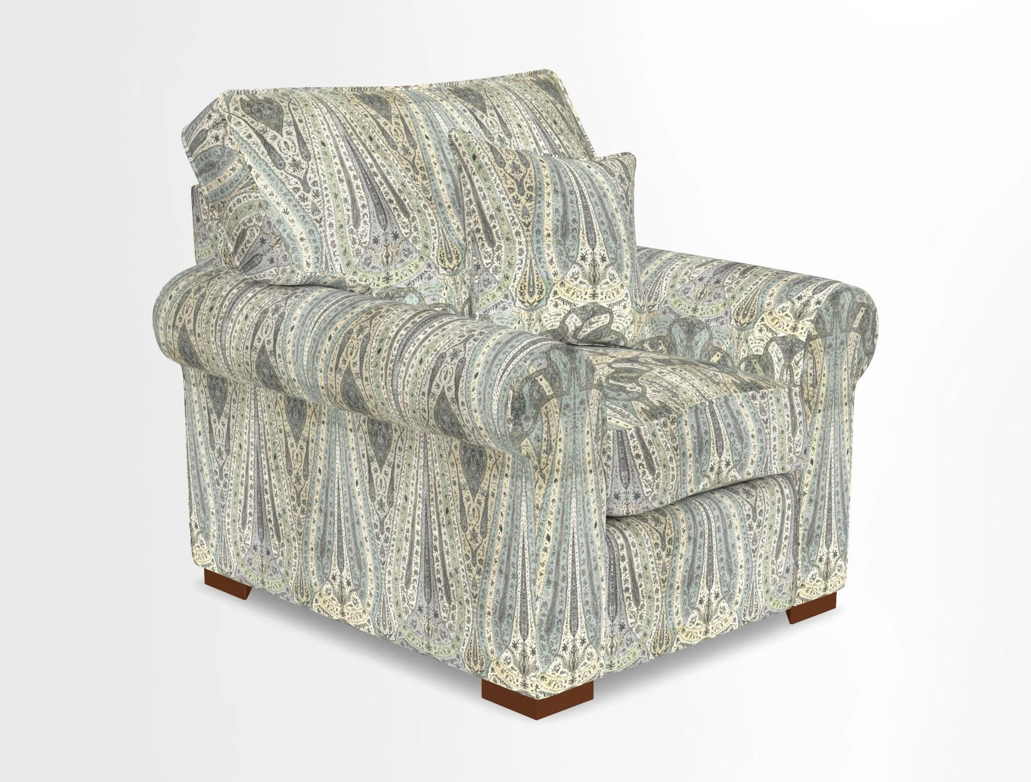 Upperton Chair in Two Tone Plain Biscuit - Loose cover option available