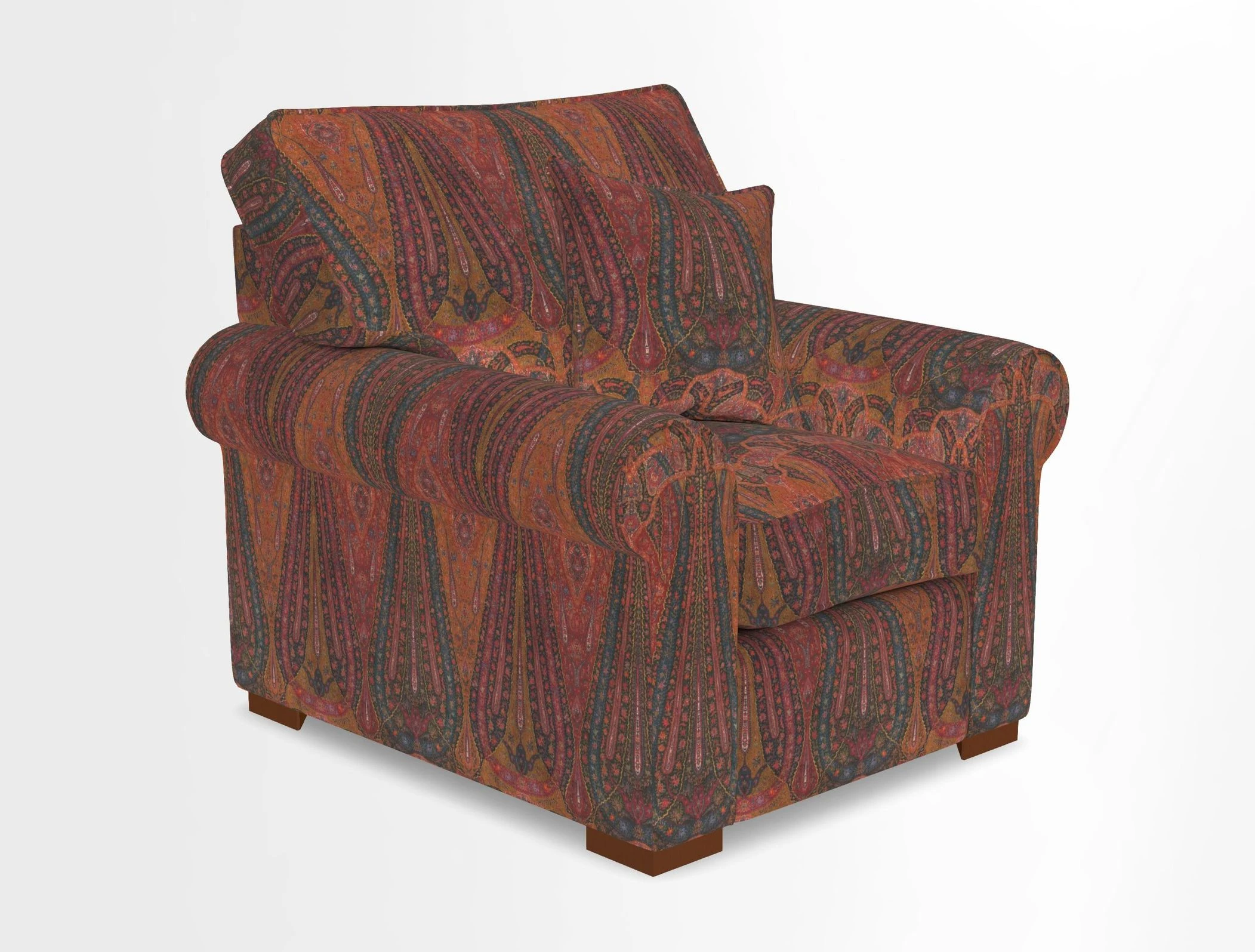 Upperton Chair in Two Tone Plain Biscuit - Loose cover option available