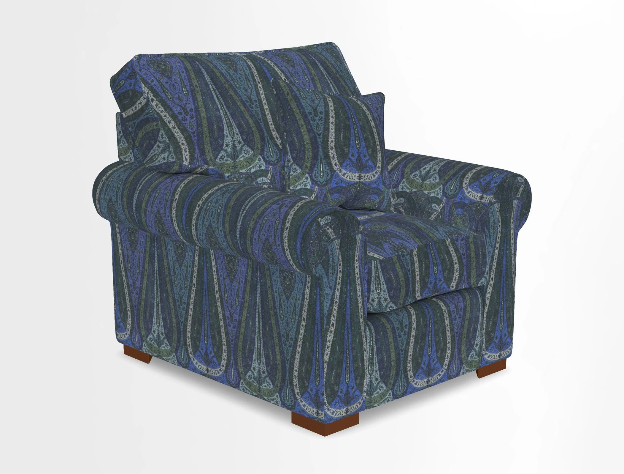 Upperton Chair in Two Tone Plain Biscuit - Loose cover option available