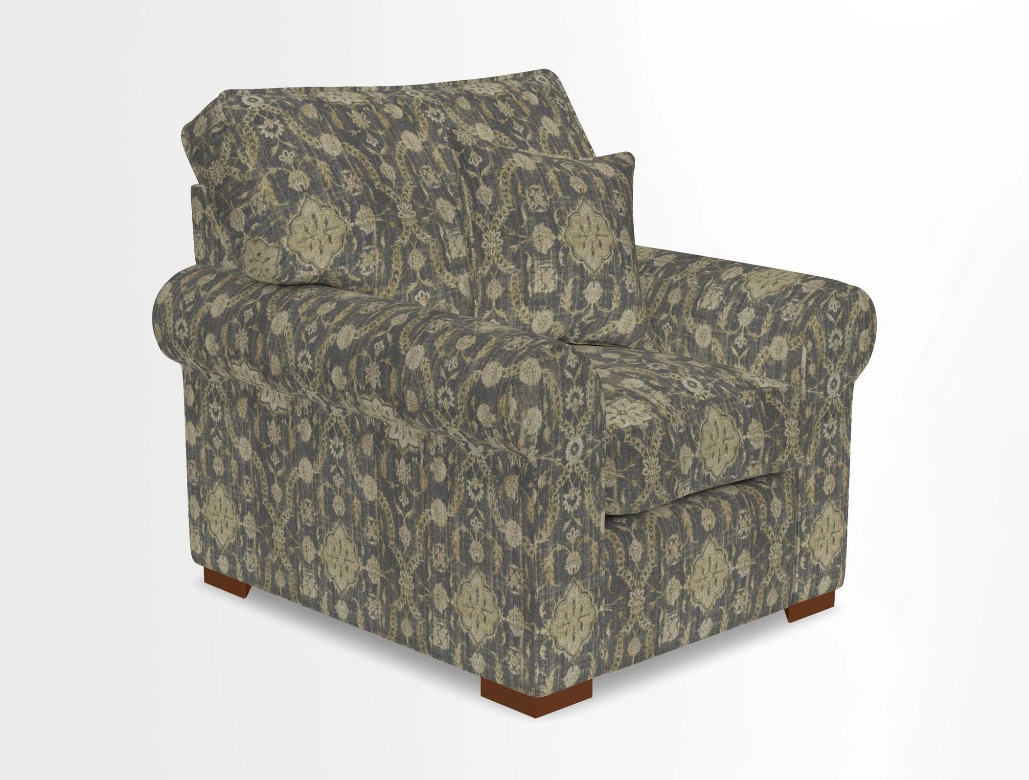 Upperton Chair in Two Tone Plain Biscuit - Loose cover option available