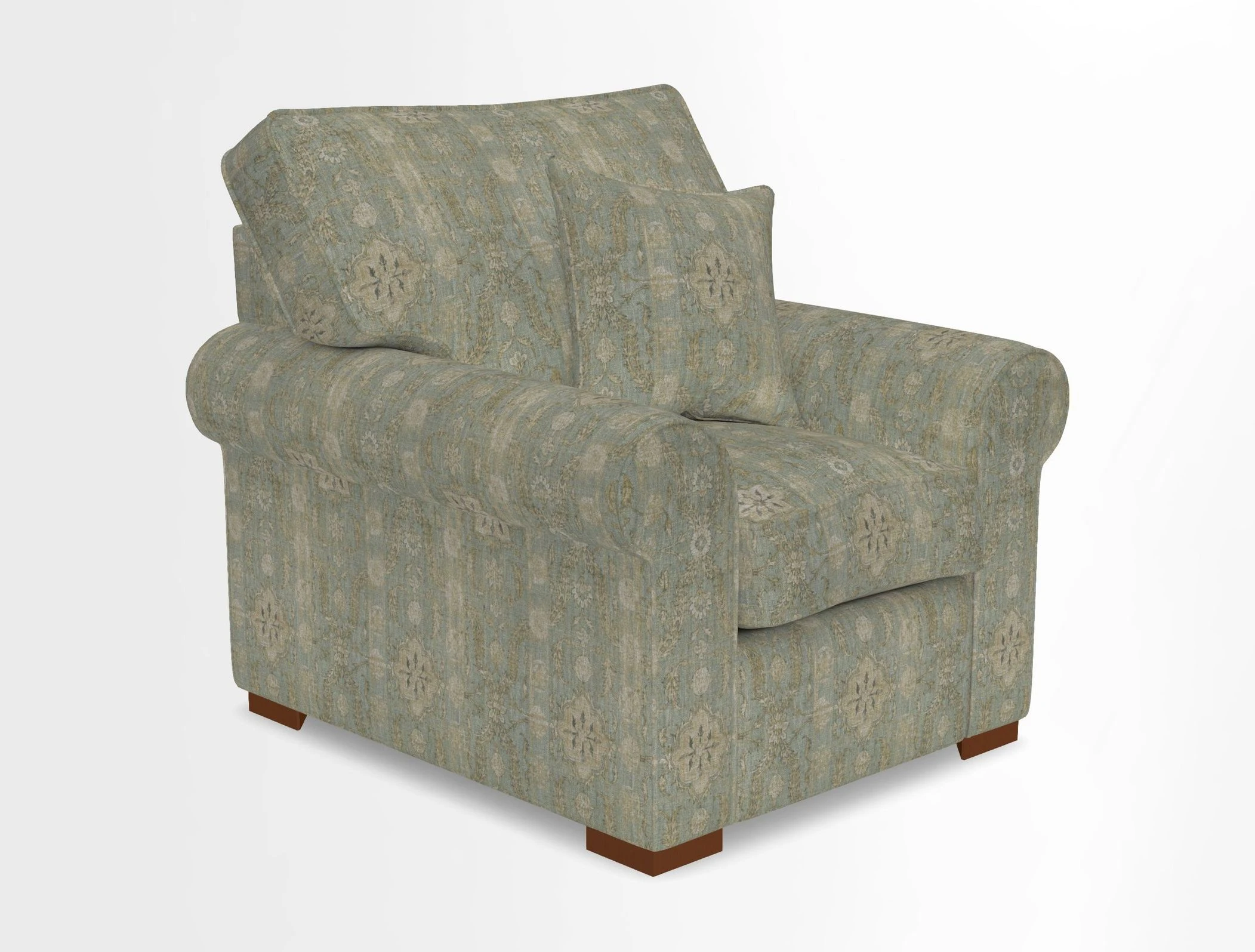 Upperton Chair in Two Tone Plain Biscuit - Loose cover option available