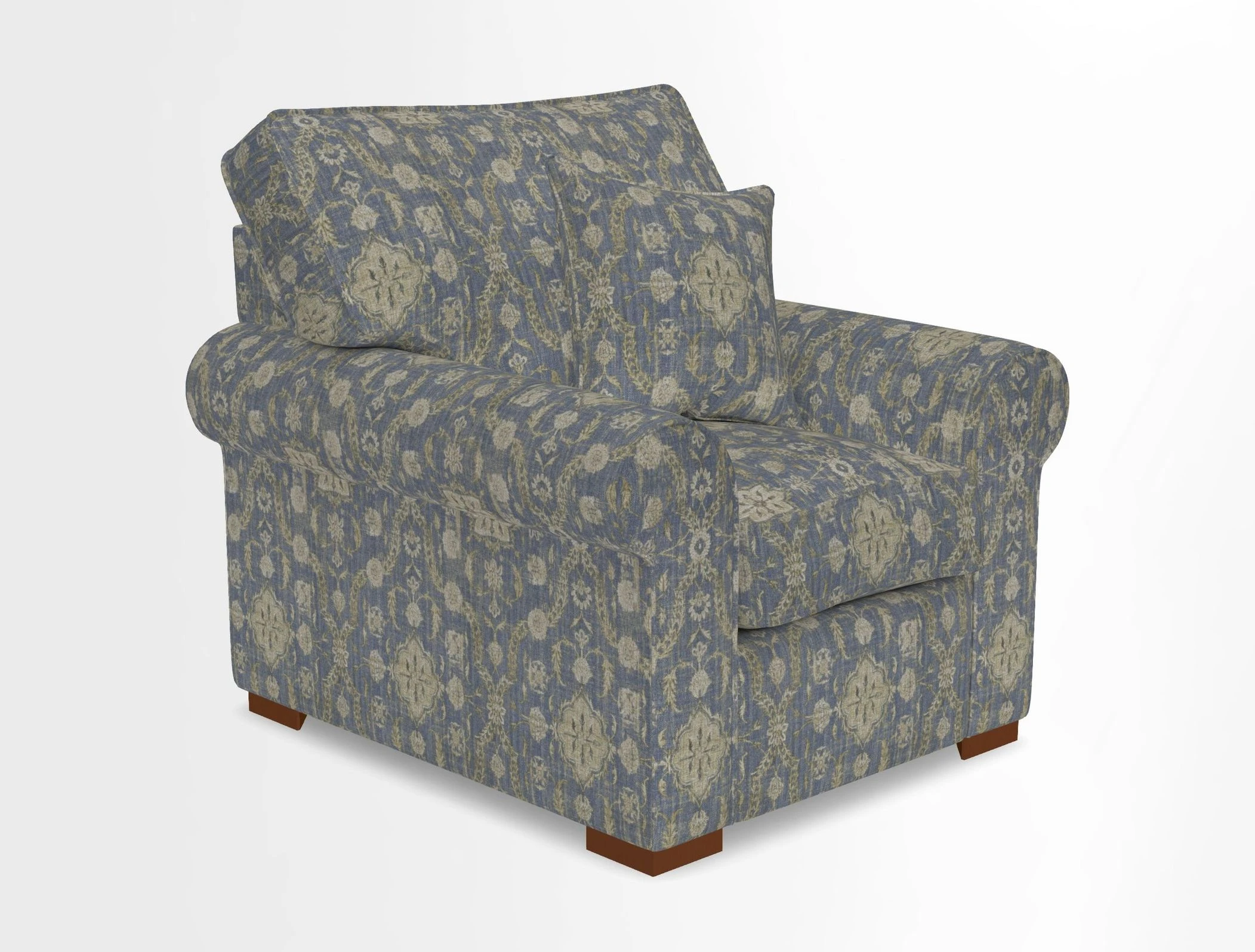 Upperton Chair in Two Tone Plain Biscuit - Loose cover option available