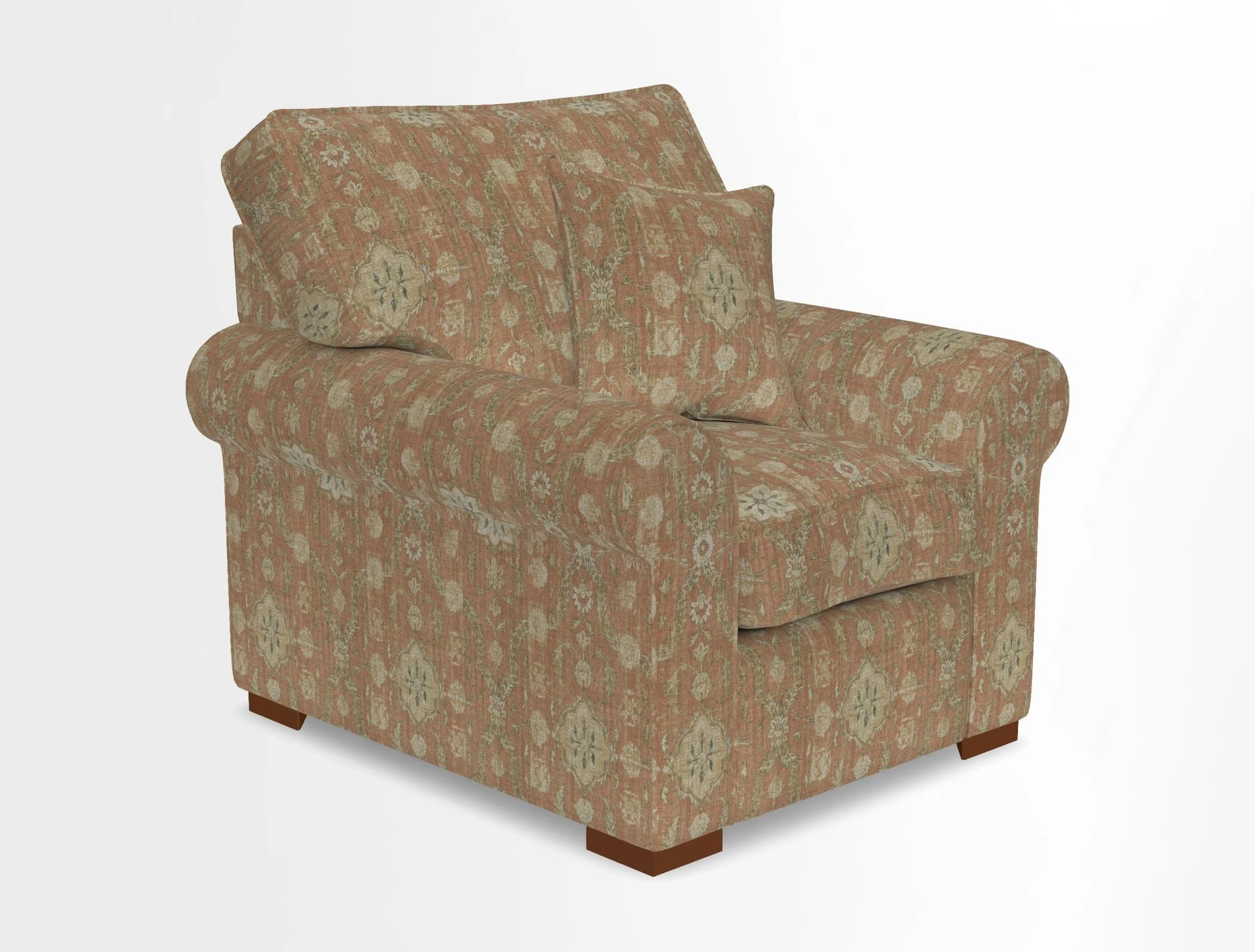 Upperton Chair in Two Tone Plain Biscuit - Loose cover option available