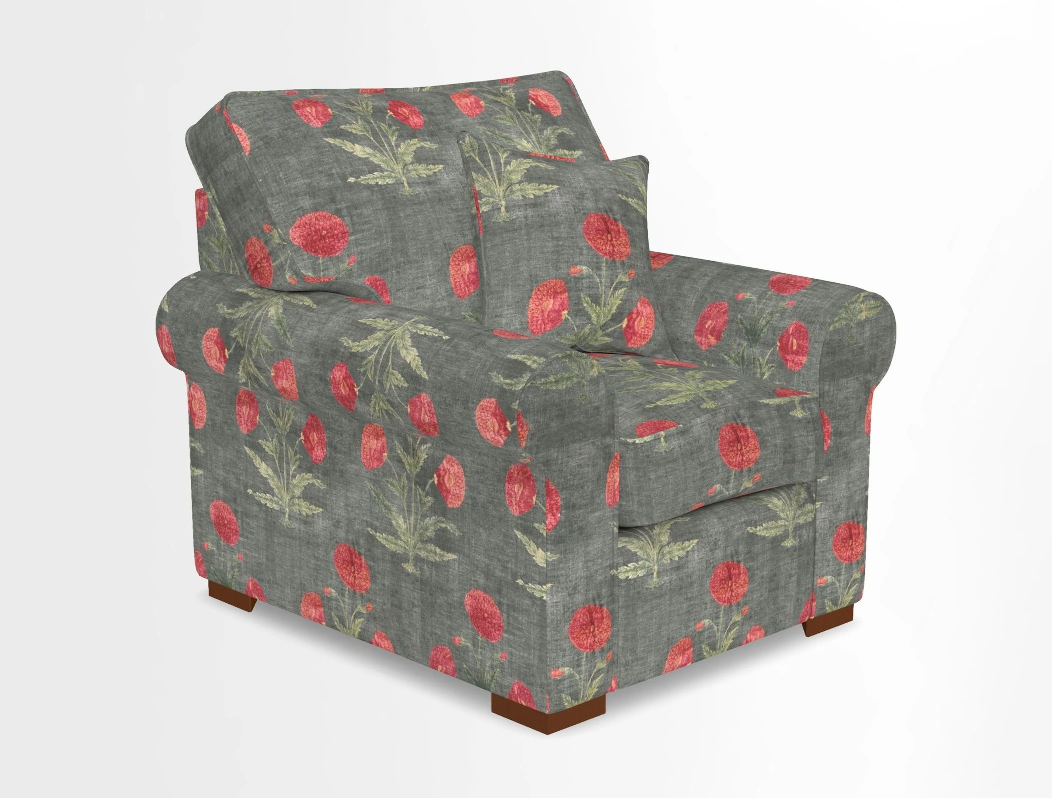Upperton Chair in Two Tone Plain Biscuit - Loose cover option available