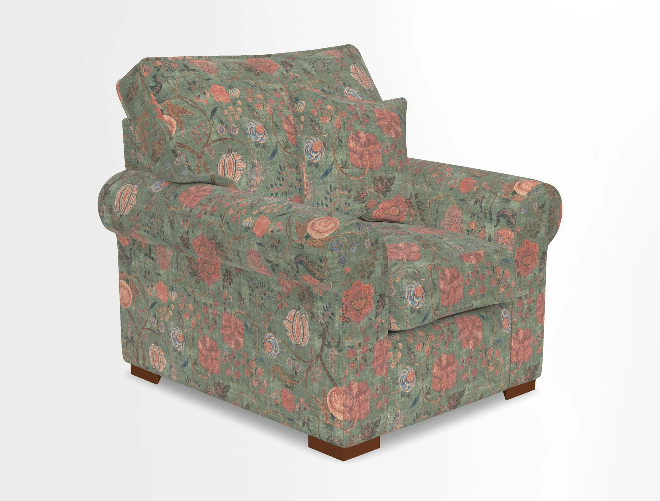 Upperton Chair in Two Tone Plain Biscuit - Loose cover option available