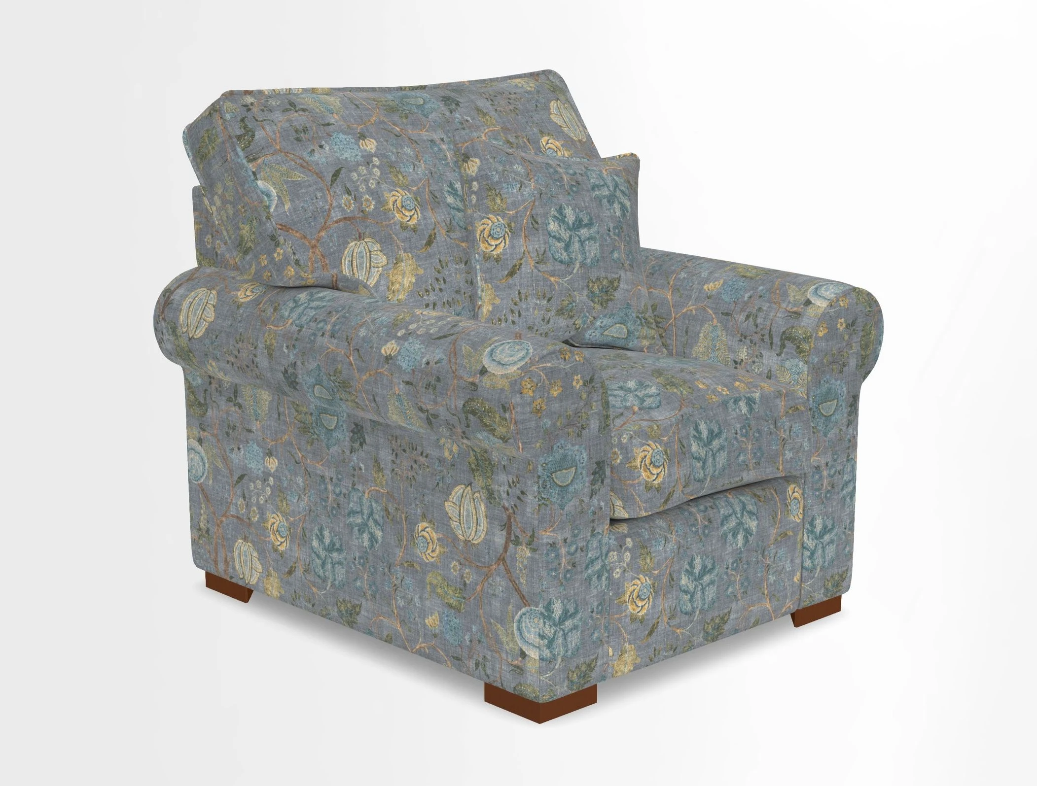 Upperton Chair in Two Tone Plain Biscuit - Loose cover option available