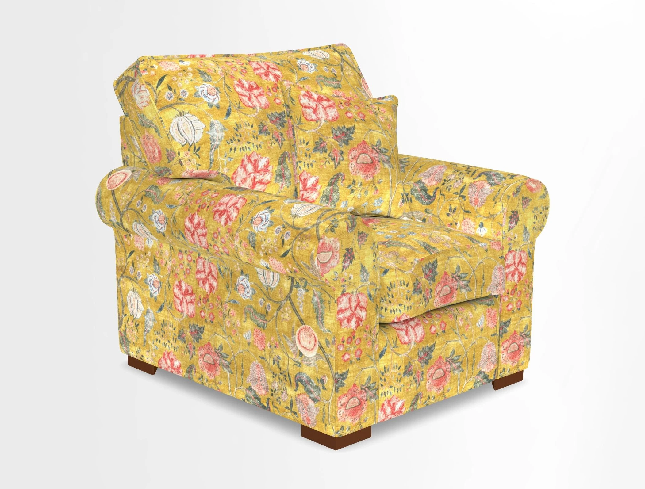 Upperton Chair in Two Tone Plain Biscuit - Loose cover option available
