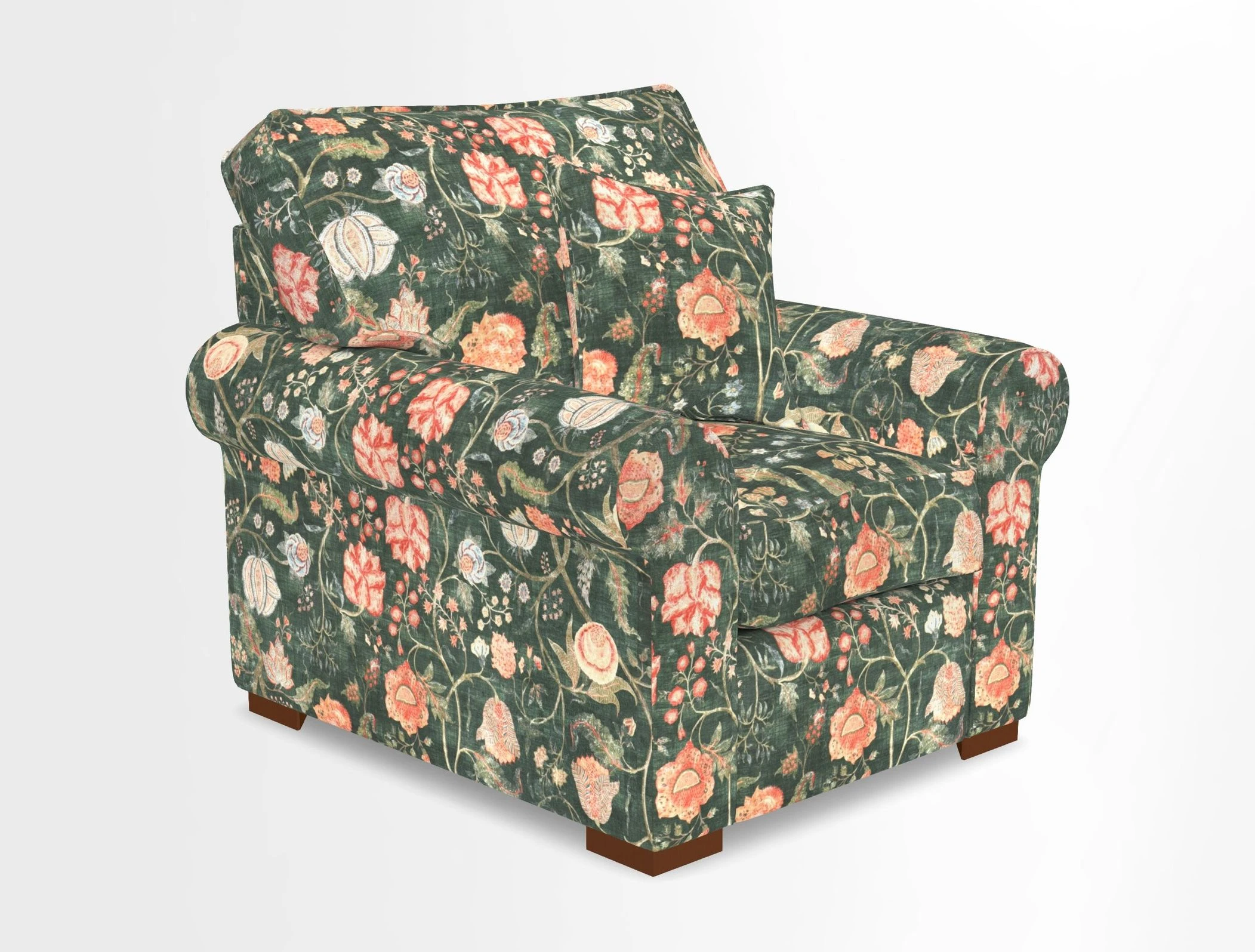 Upperton Chair in Two Tone Plain Biscuit - Loose cover option available