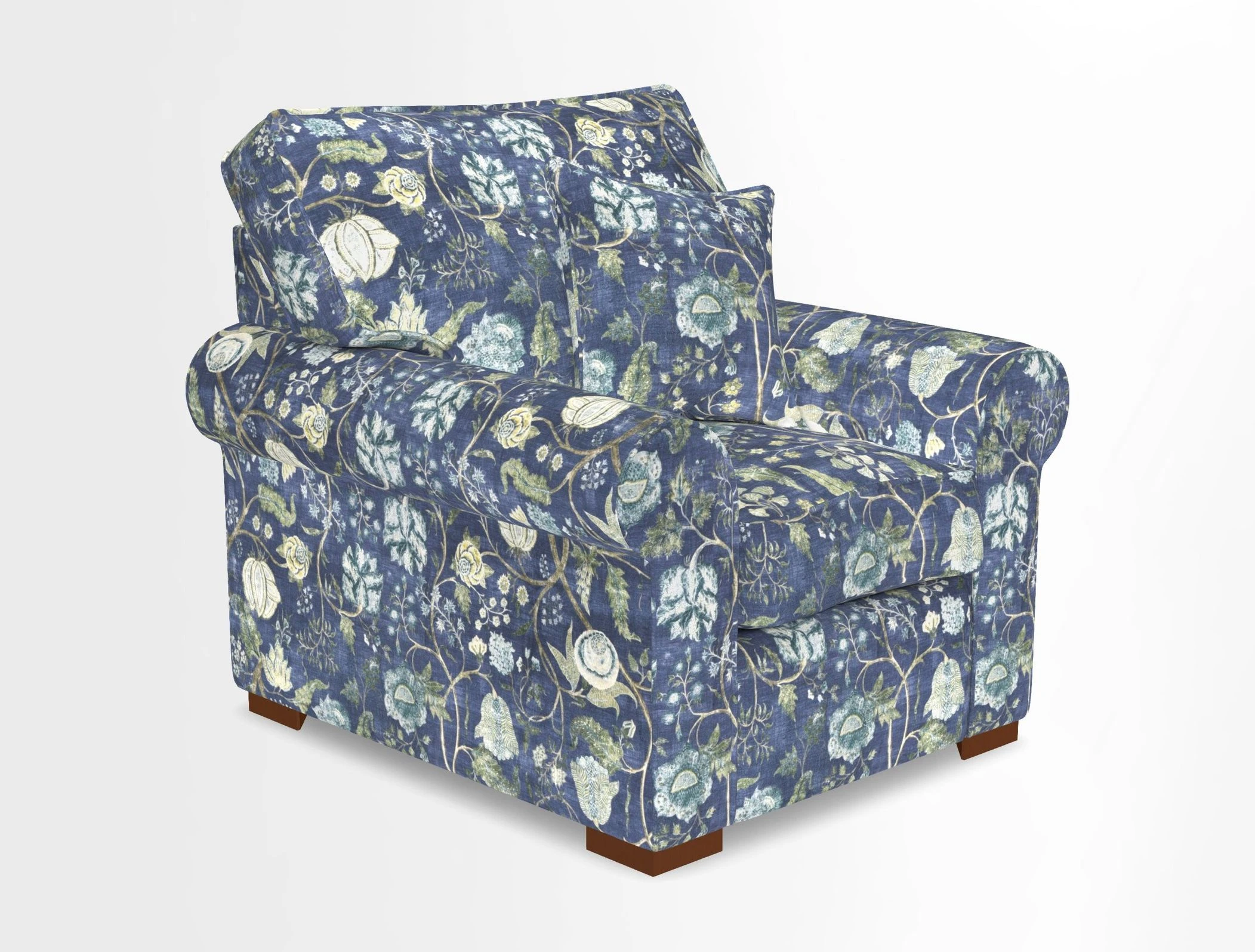 Upperton Chair in Two Tone Plain Biscuit - Loose cover option available