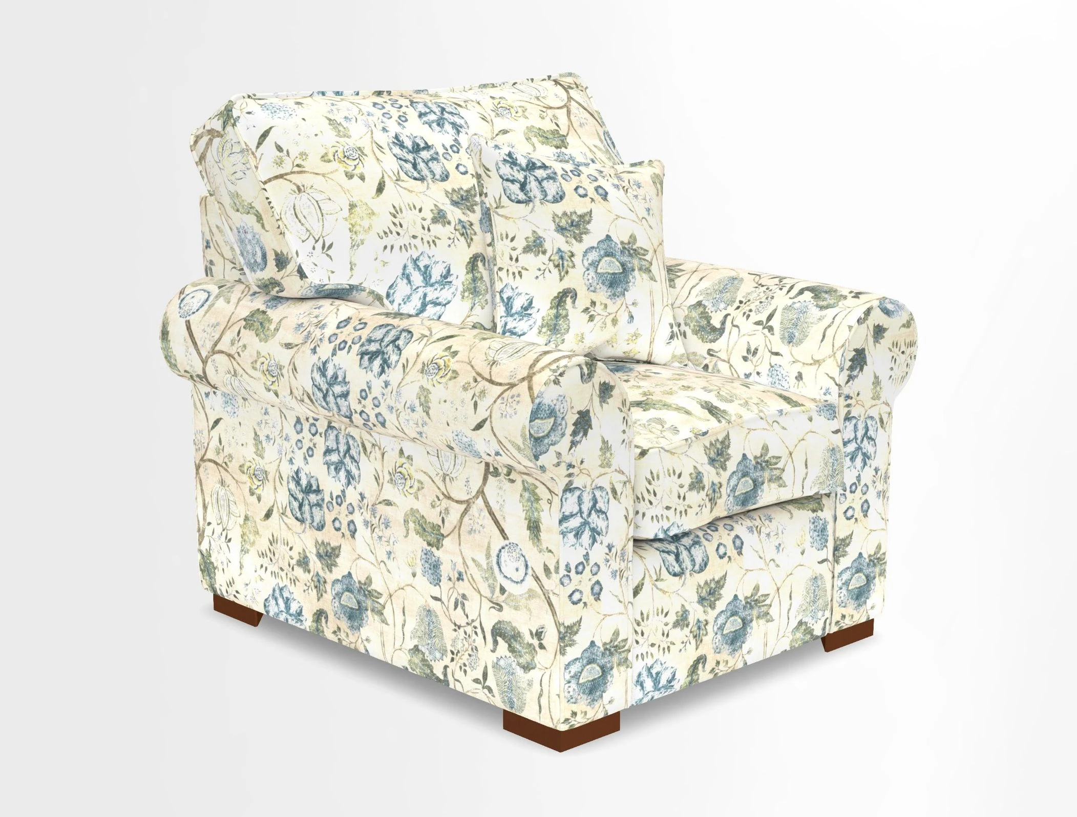 Upperton Chair in Two Tone Plain Biscuit - Loose cover option available