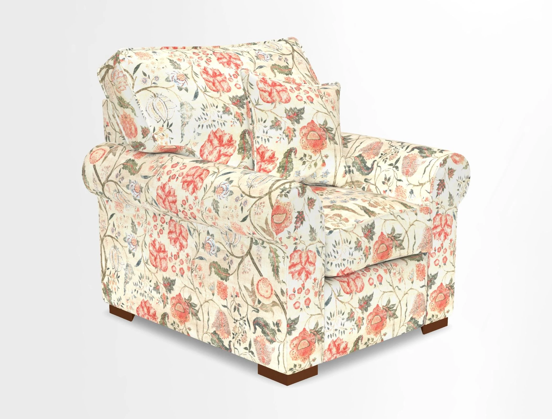 Upperton Chair in Two Tone Plain Biscuit - Loose cover option available